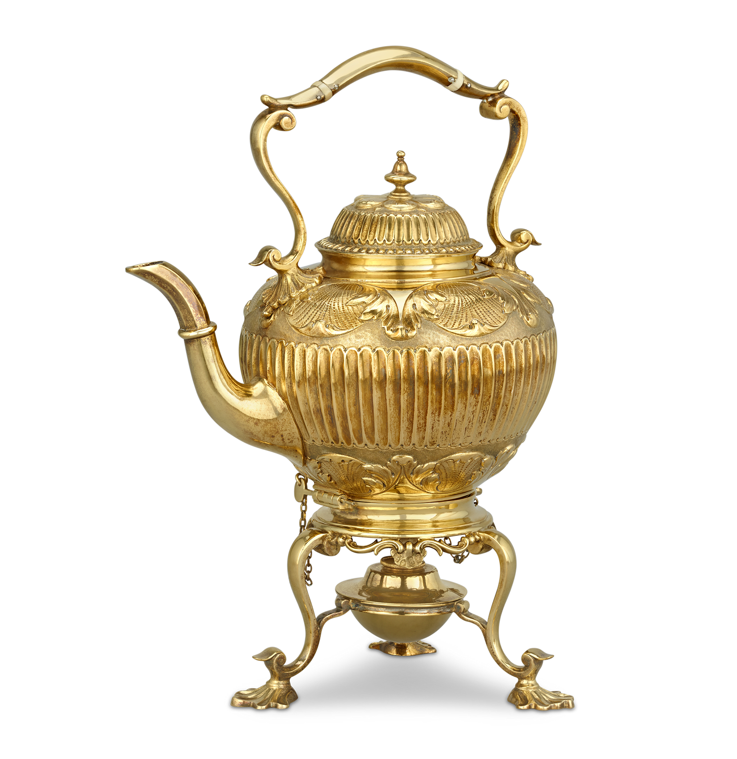 Victorian Silver Gilt Tea Set by Edward Barnard & Sons