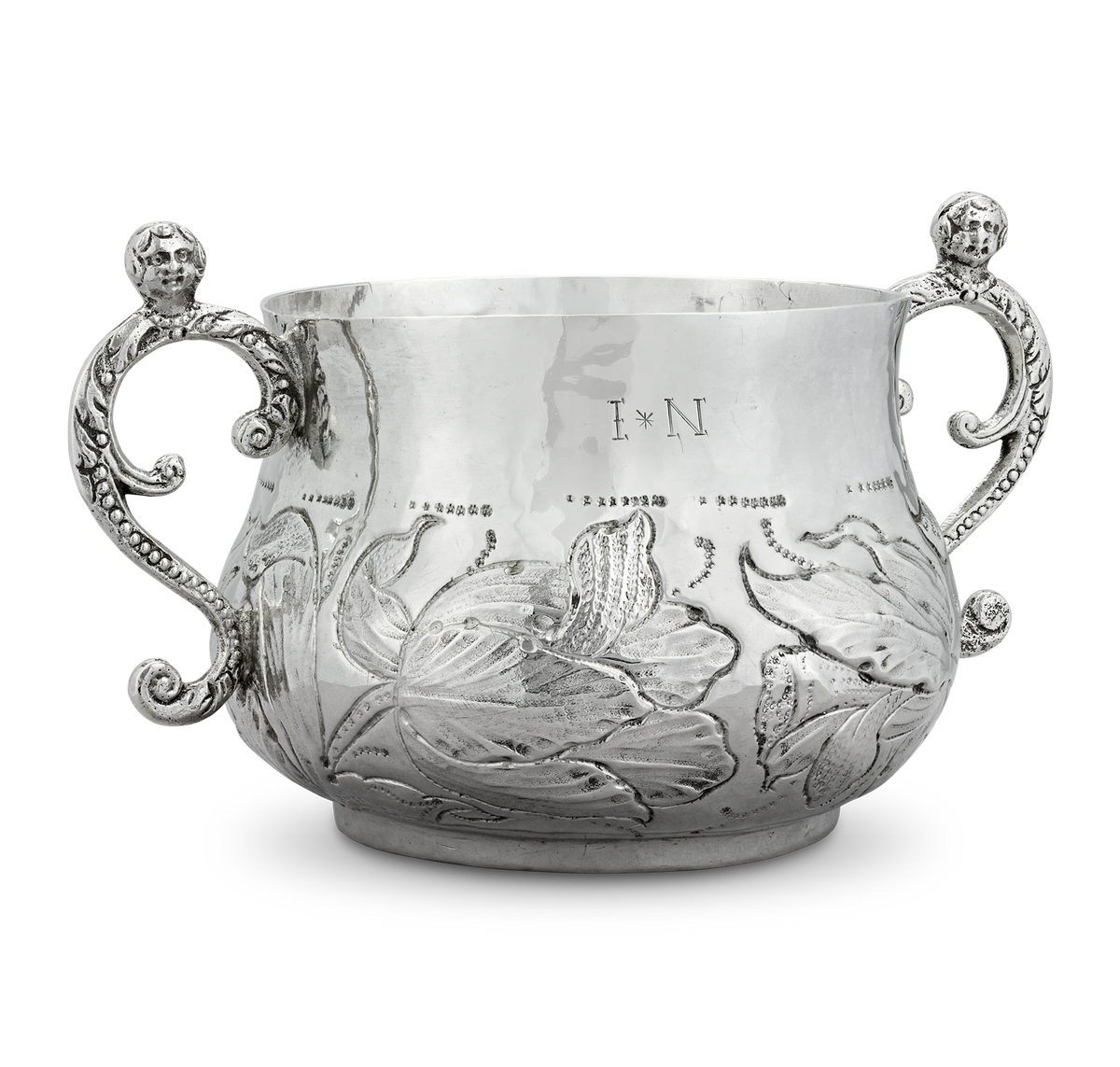 17th-Century Silver Caudle Cup