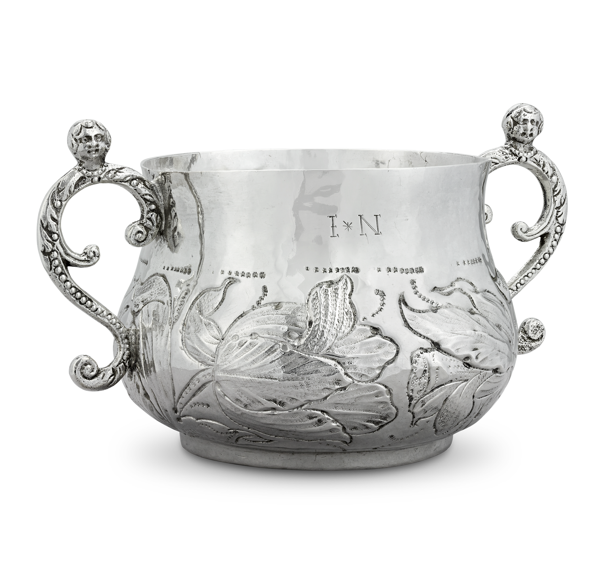 17th-Century Silver Caudle Cup