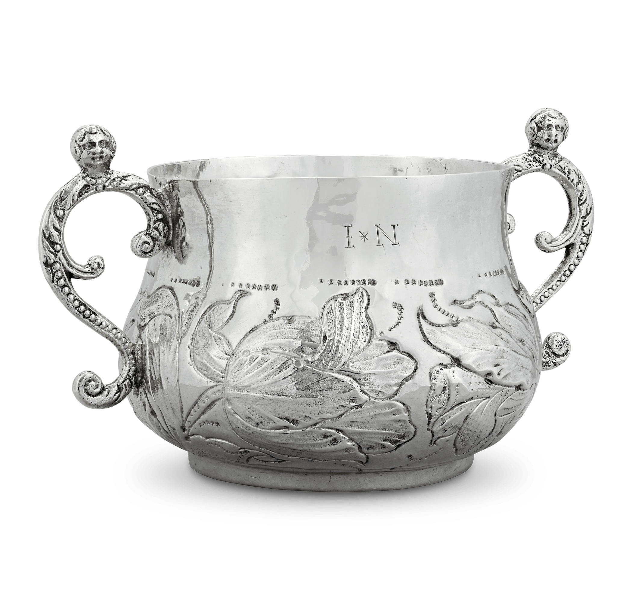 17th-Century Silver Caudle Cup