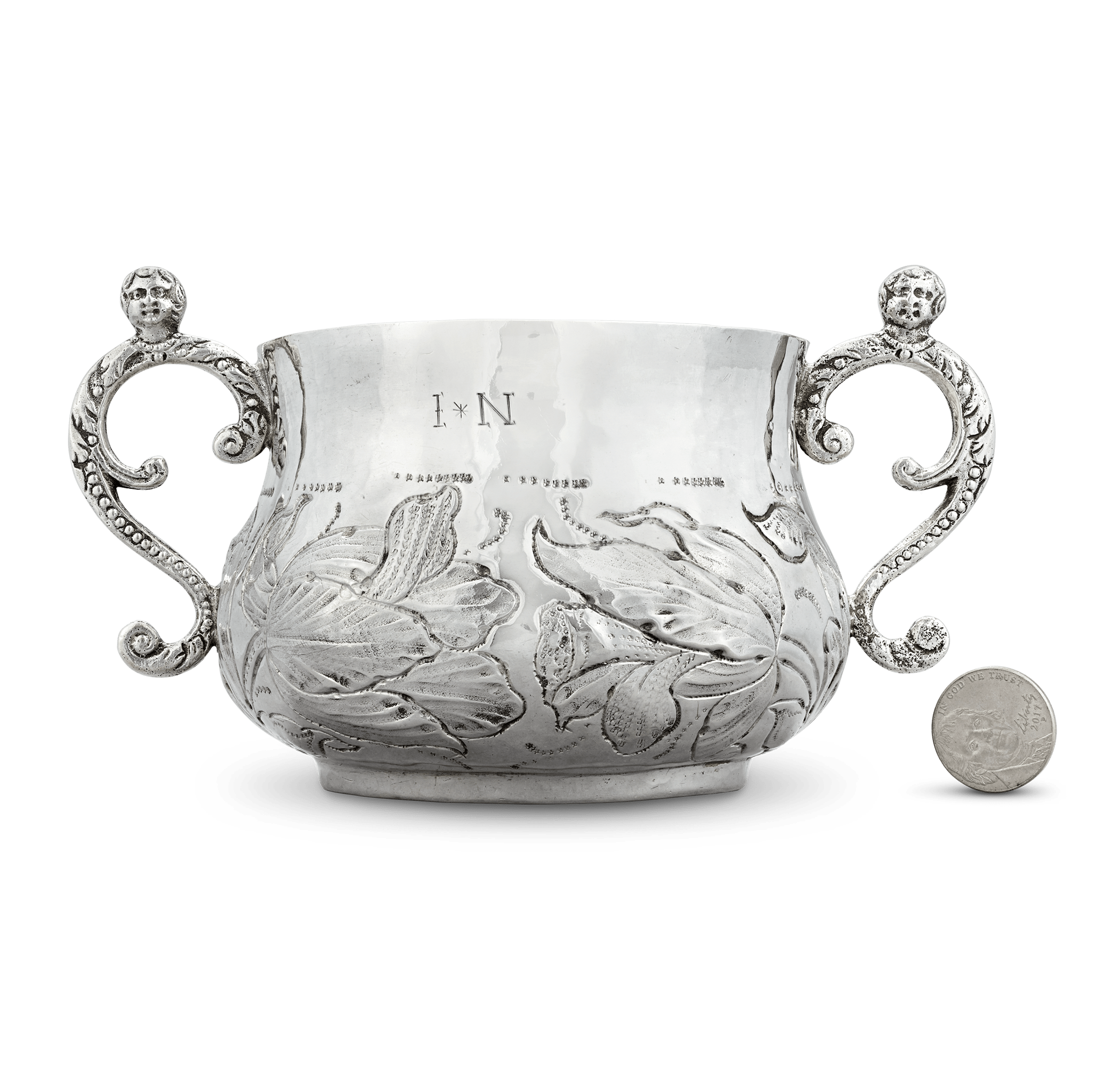 17th-Century Silver Caudle Cup