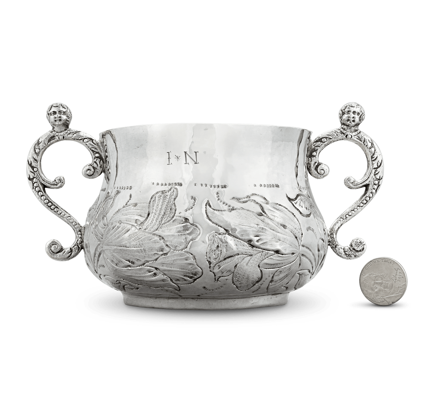 17th-Century Silver Caudle Cup