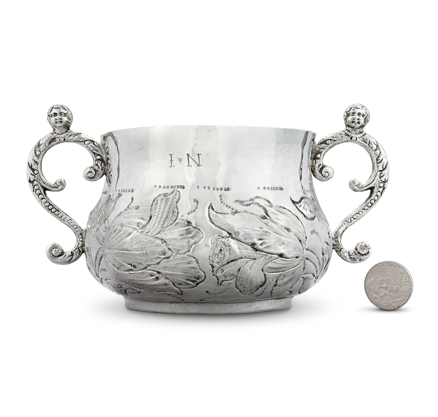 17th-Century Silver Caudle Cup