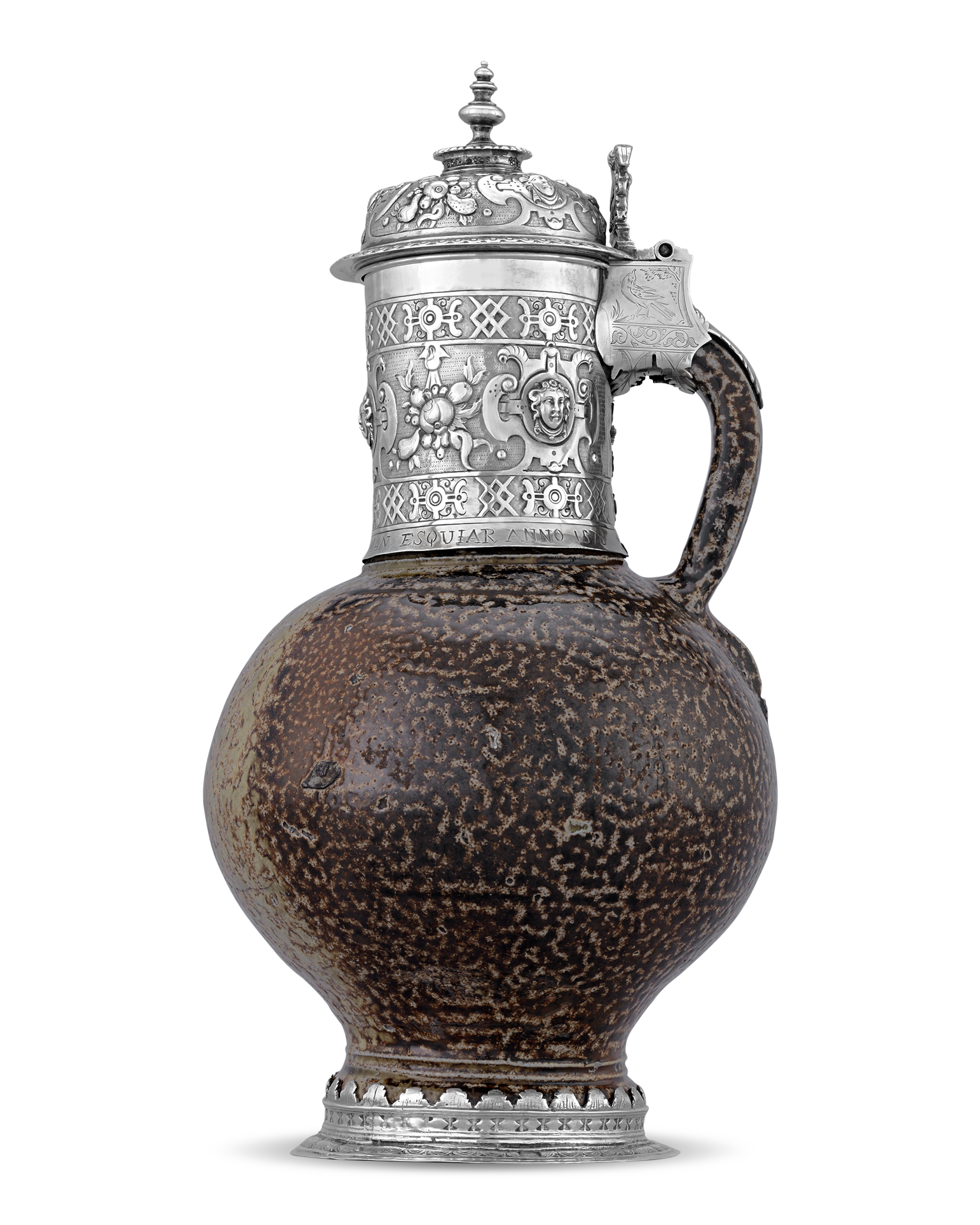 17th-Century Silver Tigerware Jug