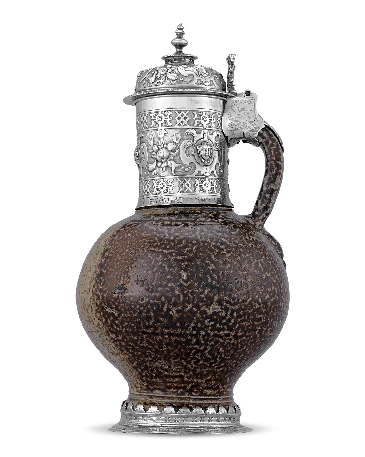 17th-Century Silver Tigerware Jug