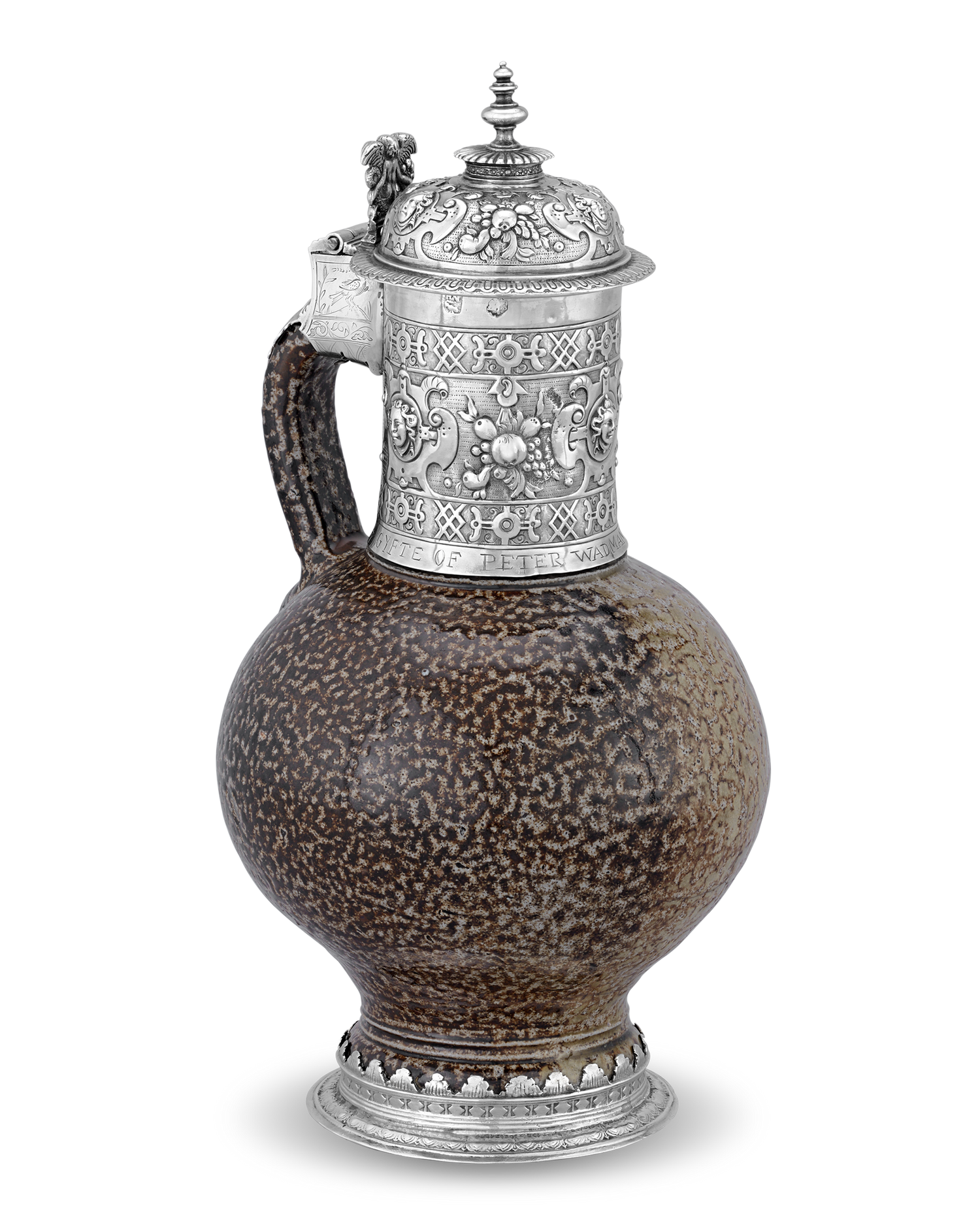 17th-Century Silver Tigerware Jug