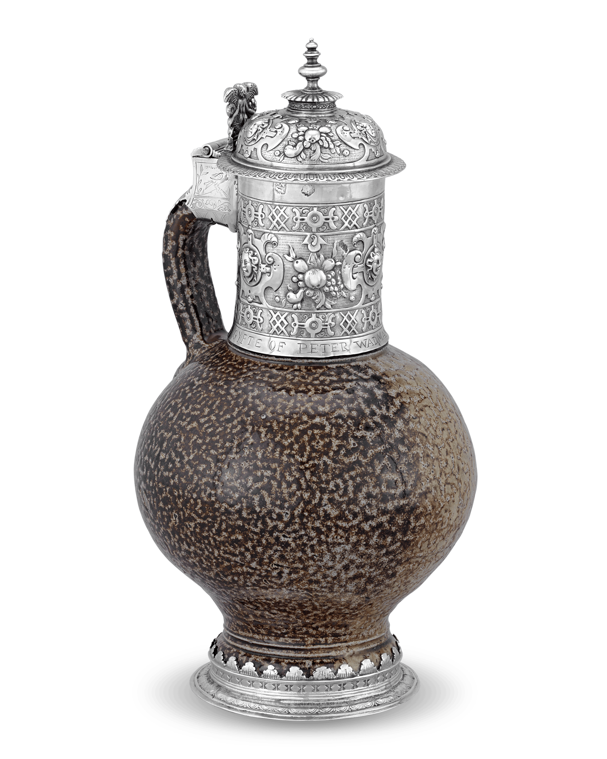 17th-Century Silver Tigerware Jug