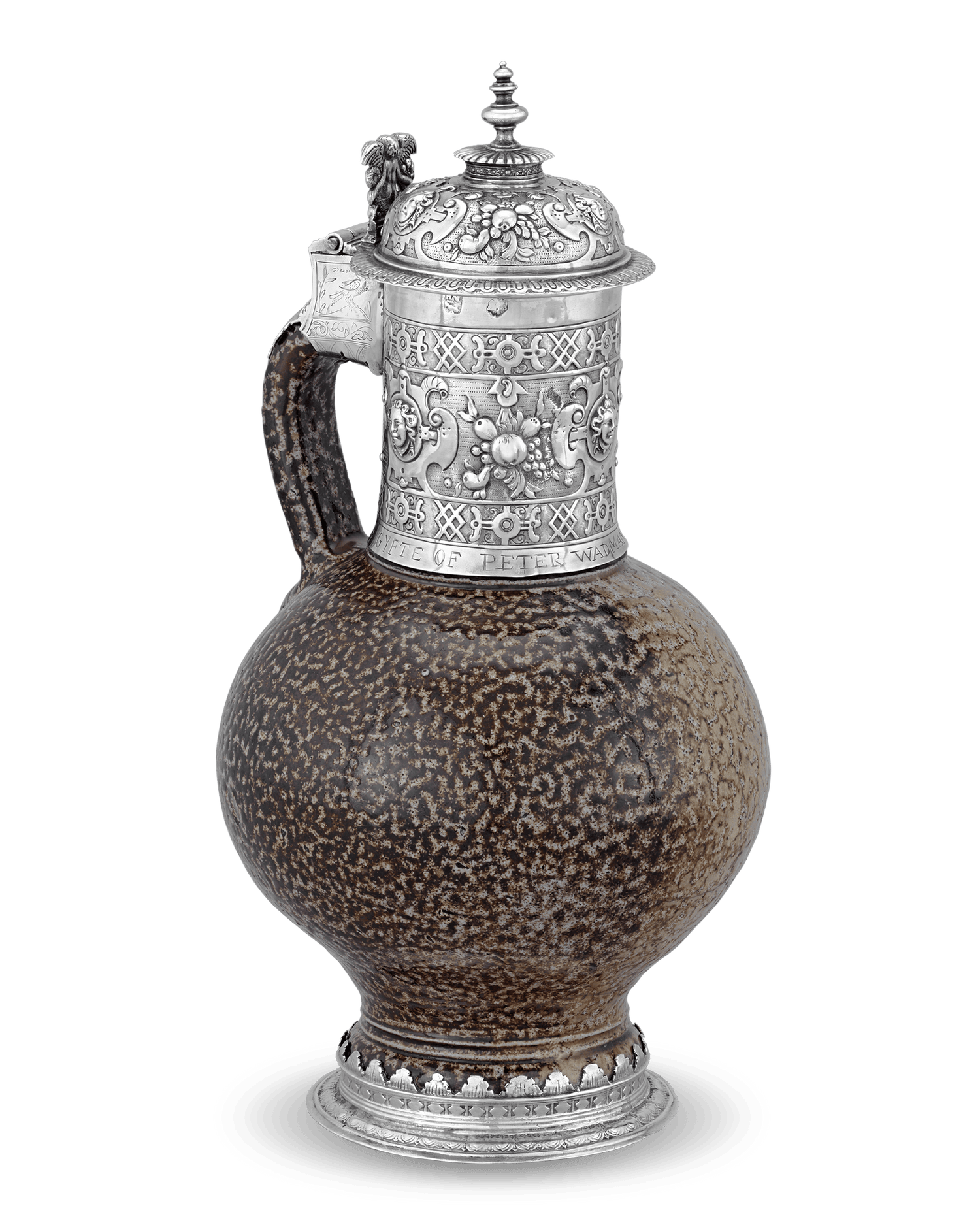 17th-Century Silver Tigerware Jug