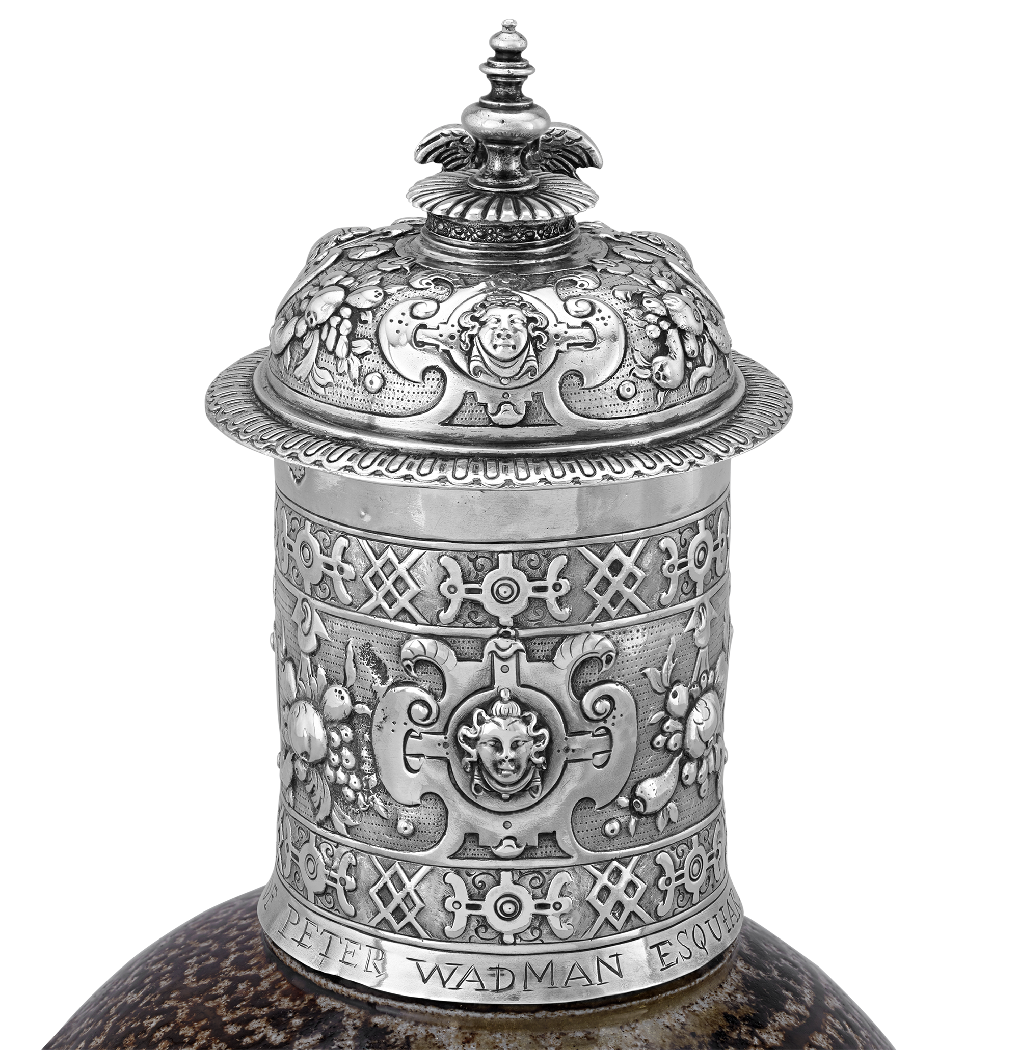 17th-Century Silver Tigerware Jug