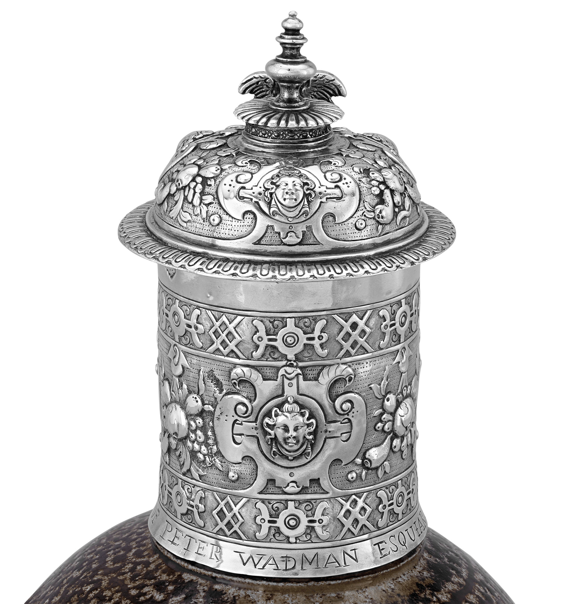 17th-Century Silver Tigerware Jug