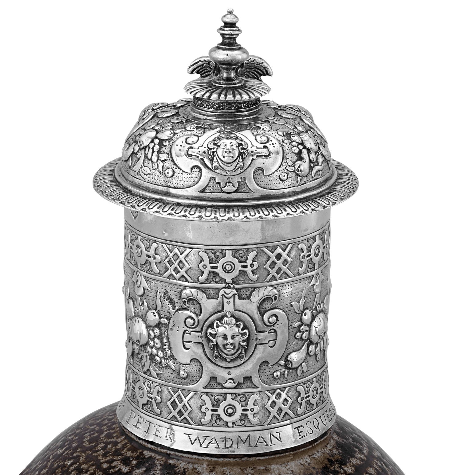 17th-Century Silver Tigerware Jug