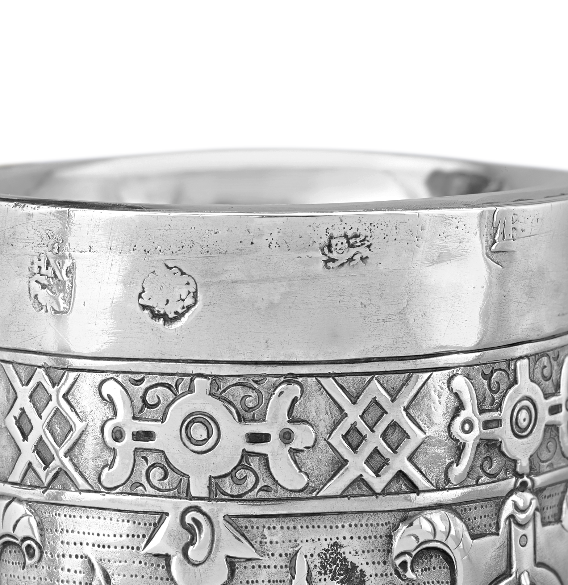 17th-Century Silver Tigerware Jug