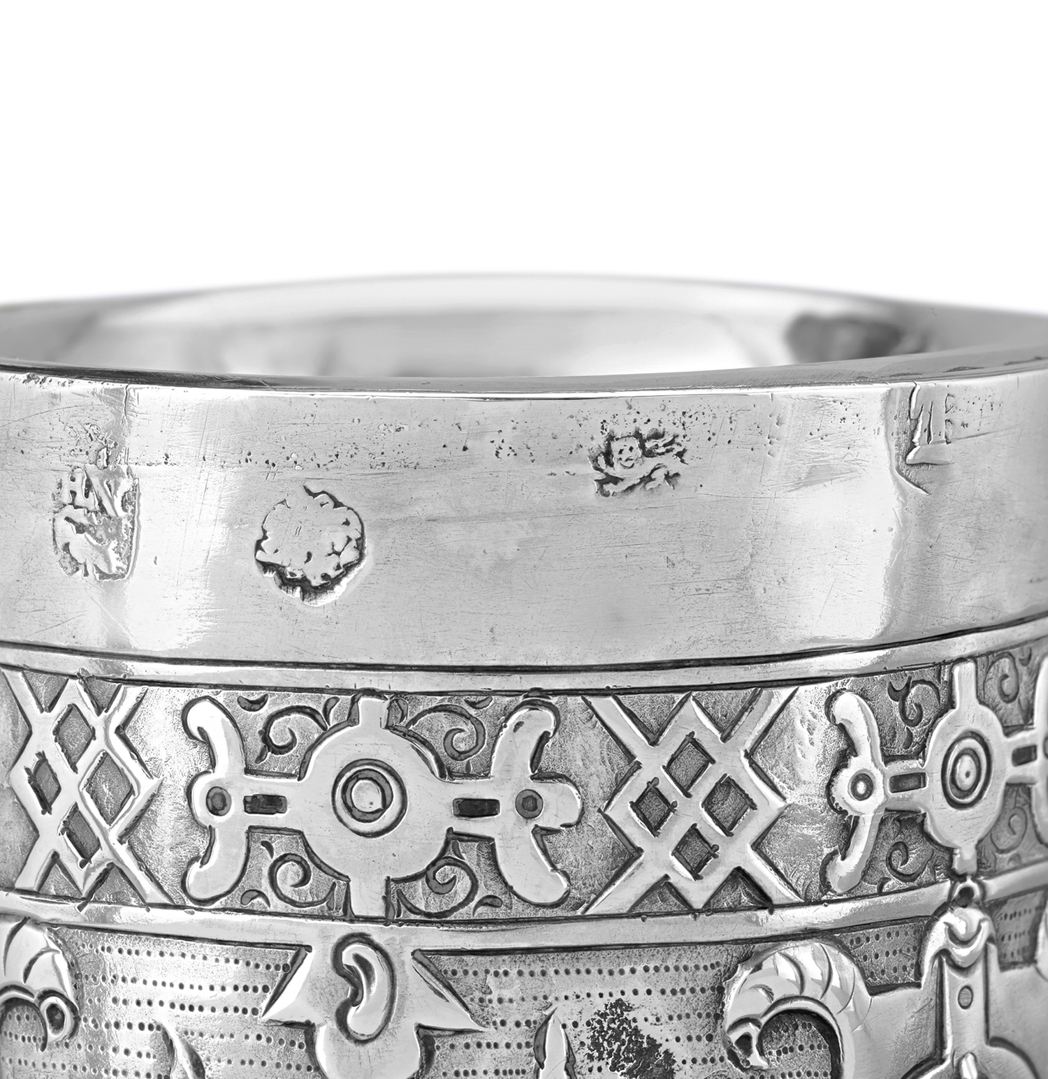 17th-Century Silver Tigerware Jug