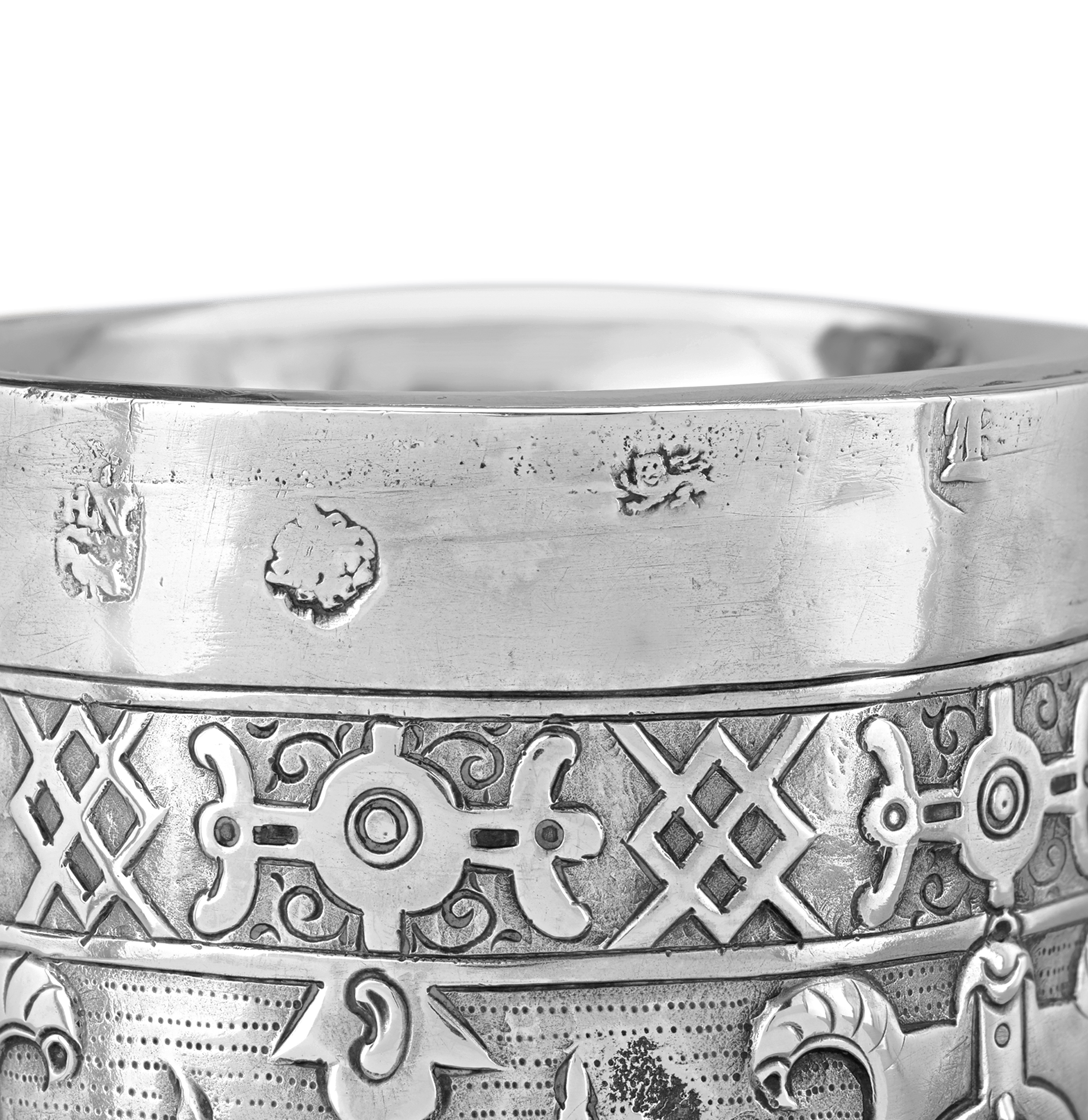 17th-Century Silver Tigerware Jug