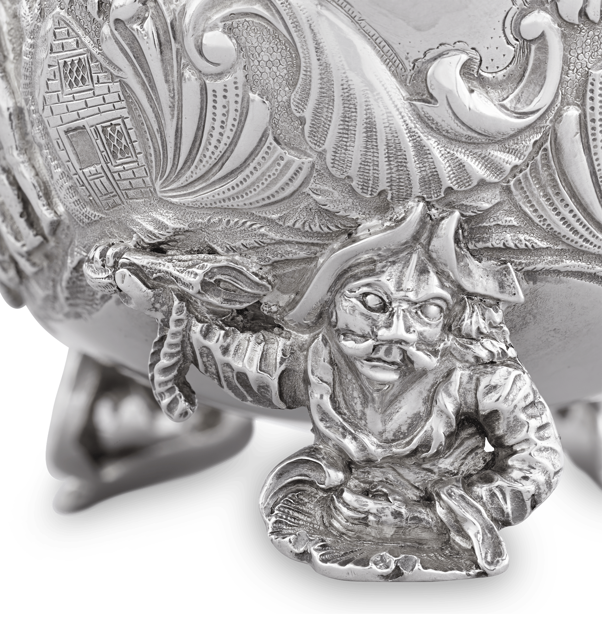 Four Silver Sauceboats by Edward Farrell