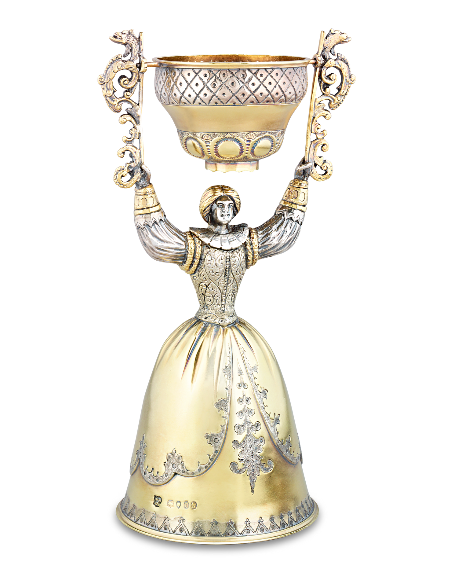 Silver Gilt Wedding Cup by George Lambert and William Summers