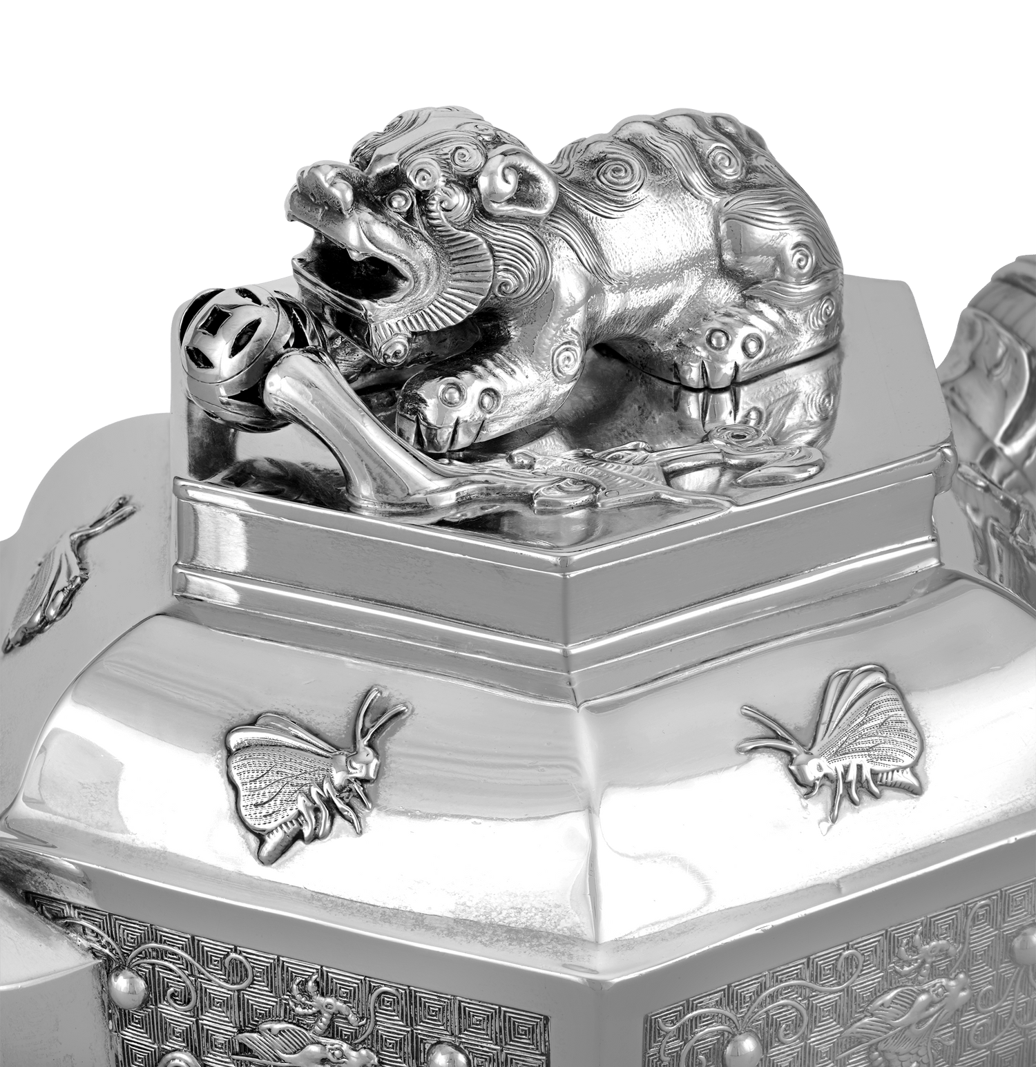 Silver Teapot for Chinese Tea by Robert Garrard