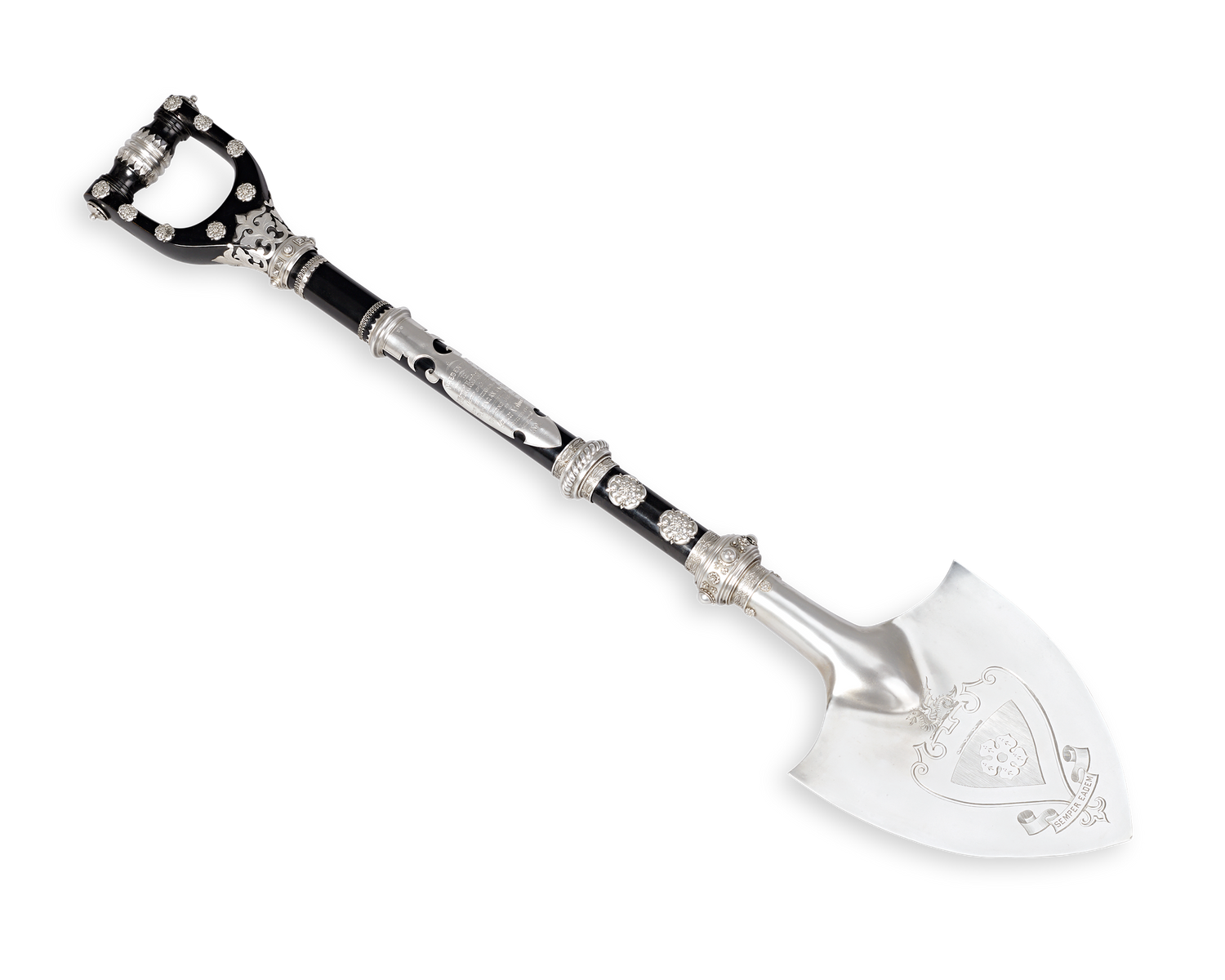 Silver Presentation Shovel Commemorating Queen Victoria's Diamond Jubilee