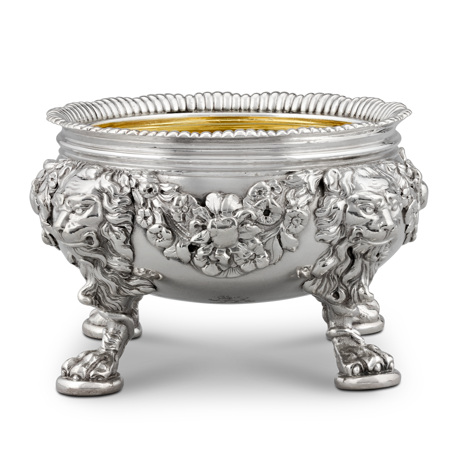 Set of Four Silver Salt Cellars by Paul de Lamerie