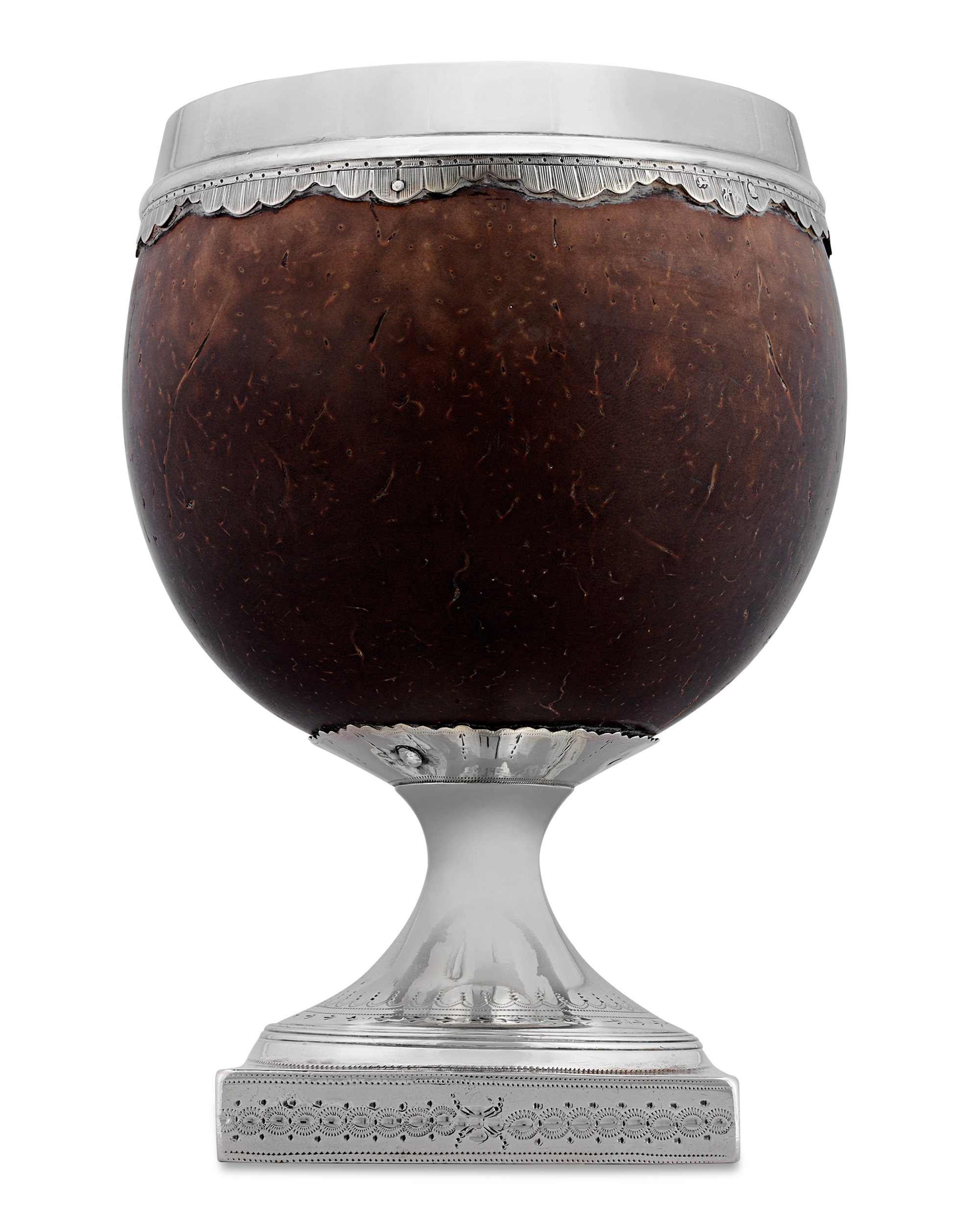 Hester Bateman Silver-Mounted Coconut Cup