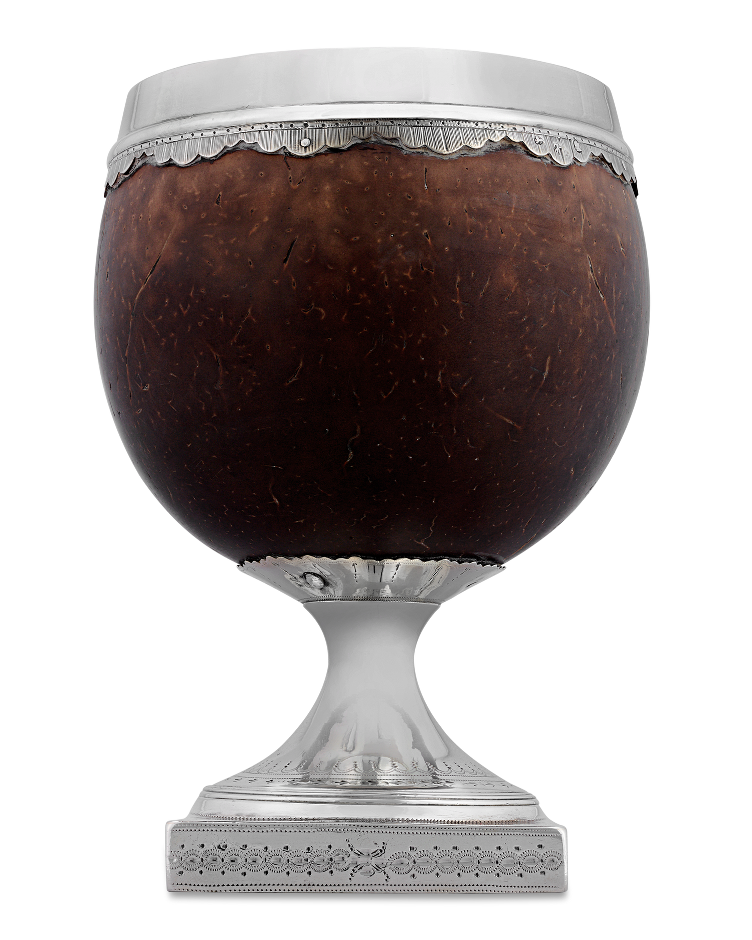 Hester Bateman Silver-Mounted Coconut Cup