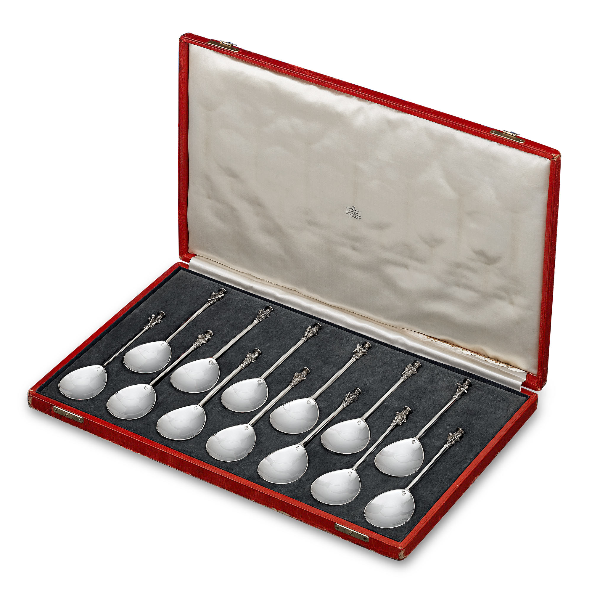 Complete Set of 13 Silver Apostle Spoons