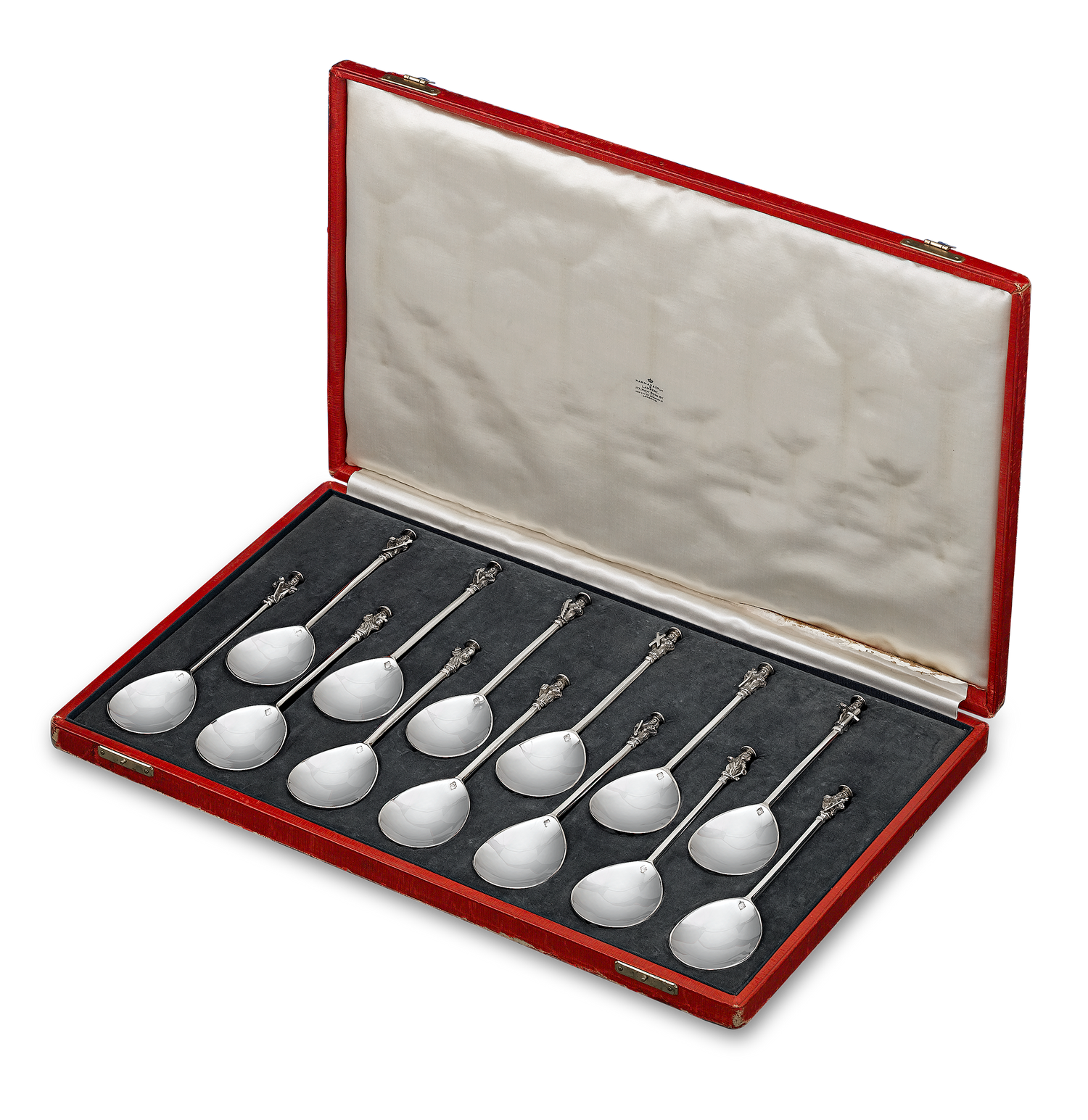 Complete Set of 13 Silver Apostle Spoons