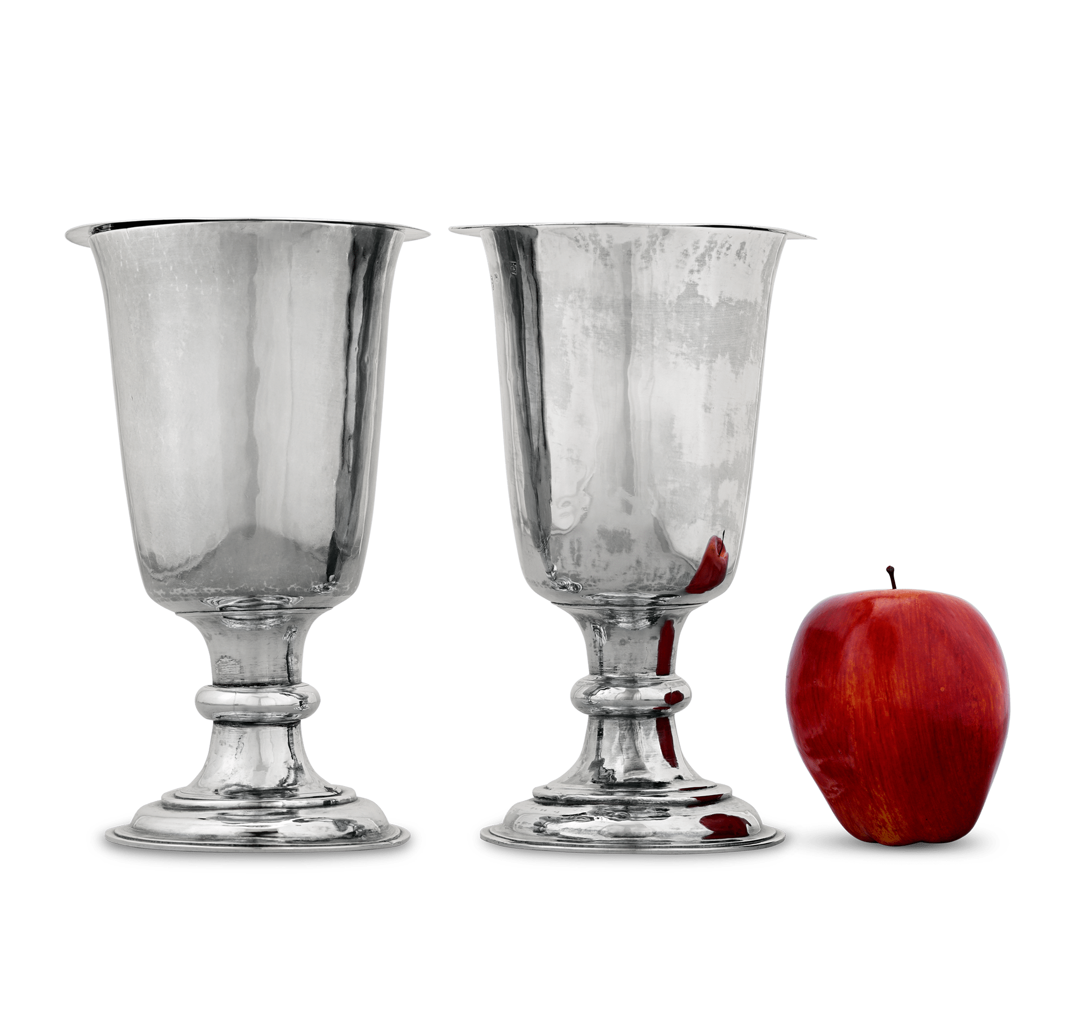 Pair of Charles II Silver Communion Cups and Patens