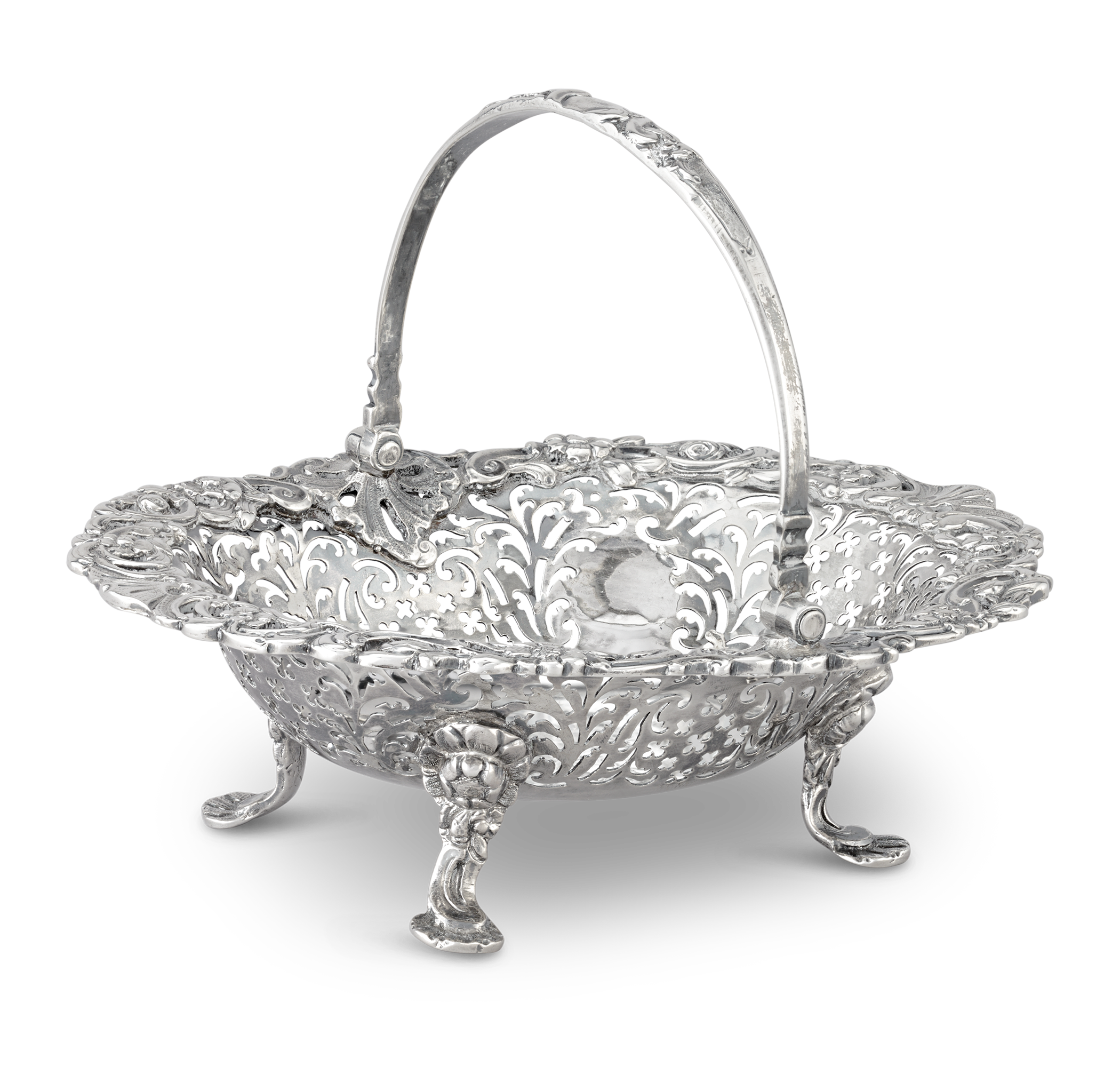 Georgian Silver Basket by Samuel Herbert & Co.