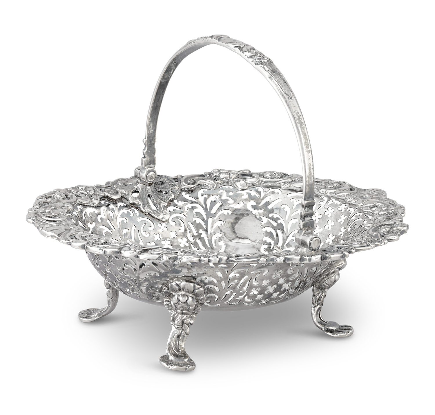 Georgian Silver Basket by Samuel Herbert & Co.