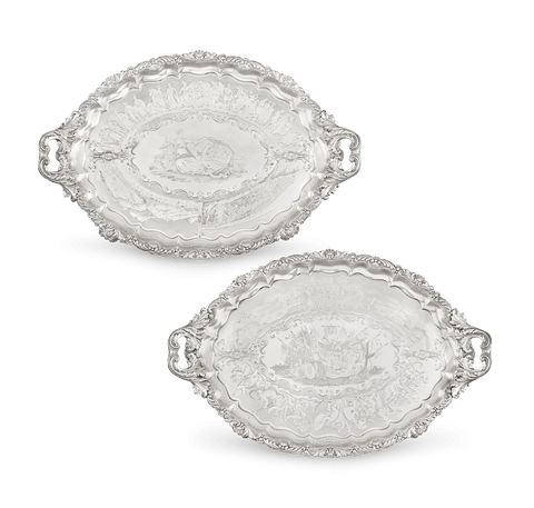 Paul Storr Abolitionist Silver Trays