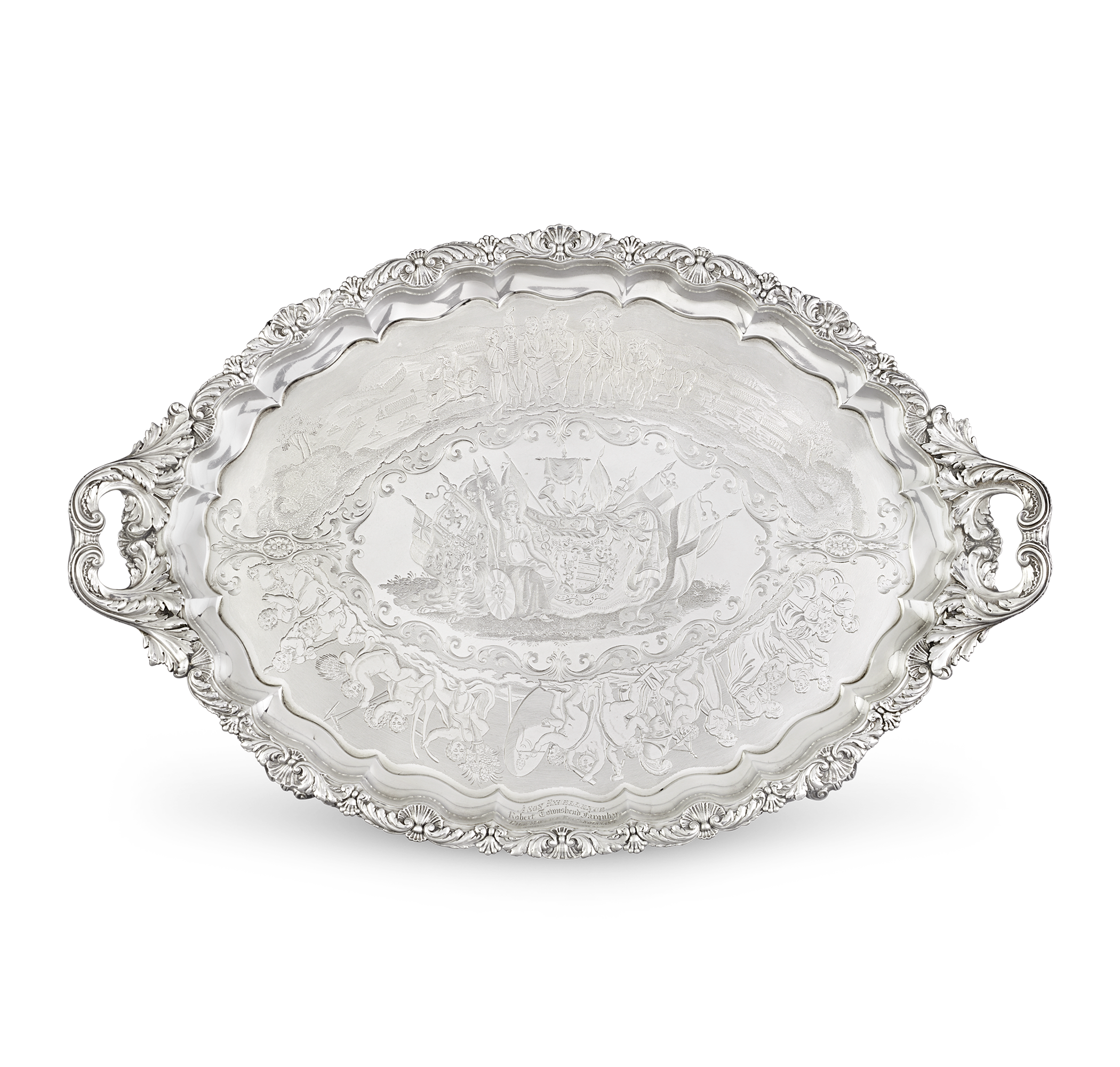 Paul Storr Commemorative Silver Trays