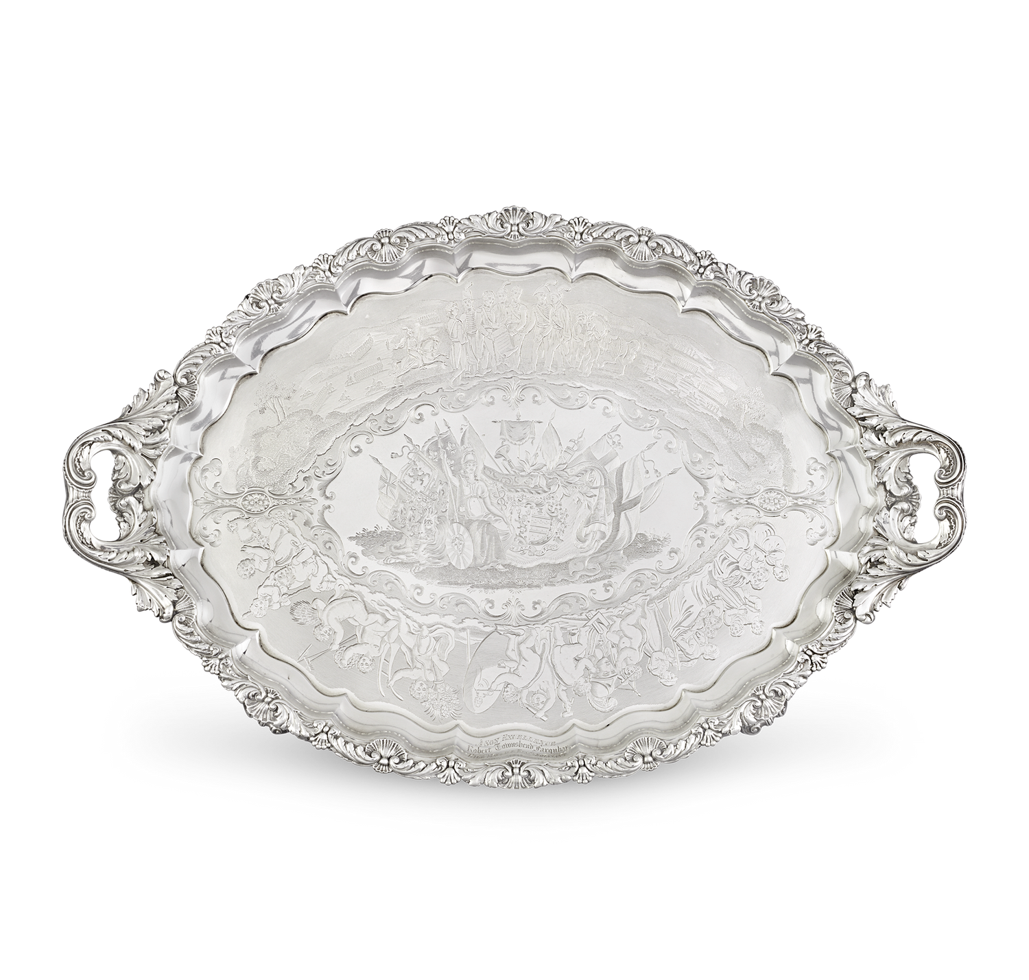 Paul Storr Commemorative Silver Trays