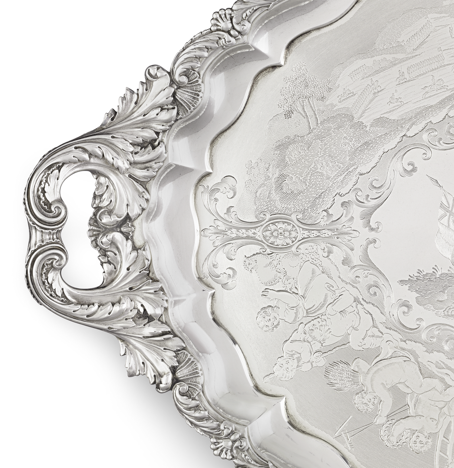 Paul Storr Commemorative Silver Trays