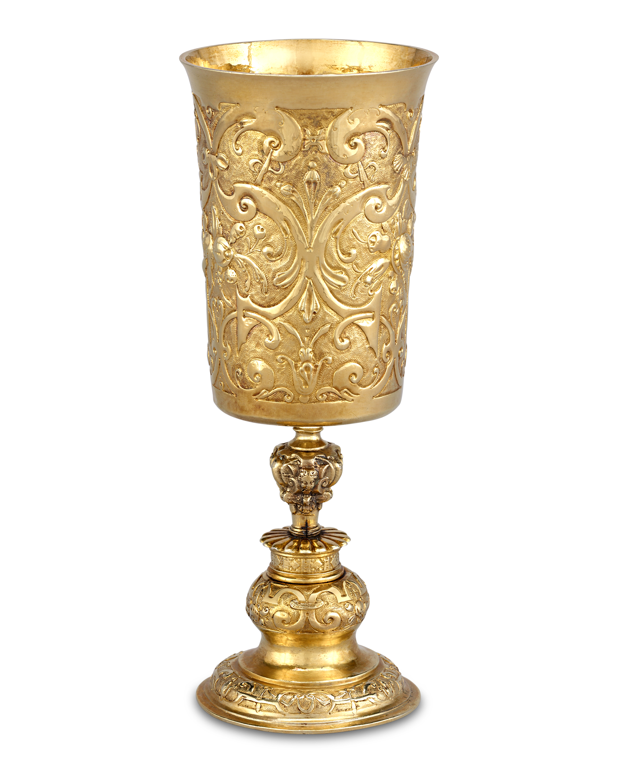 17th-Century German Silver Gilt Chalice