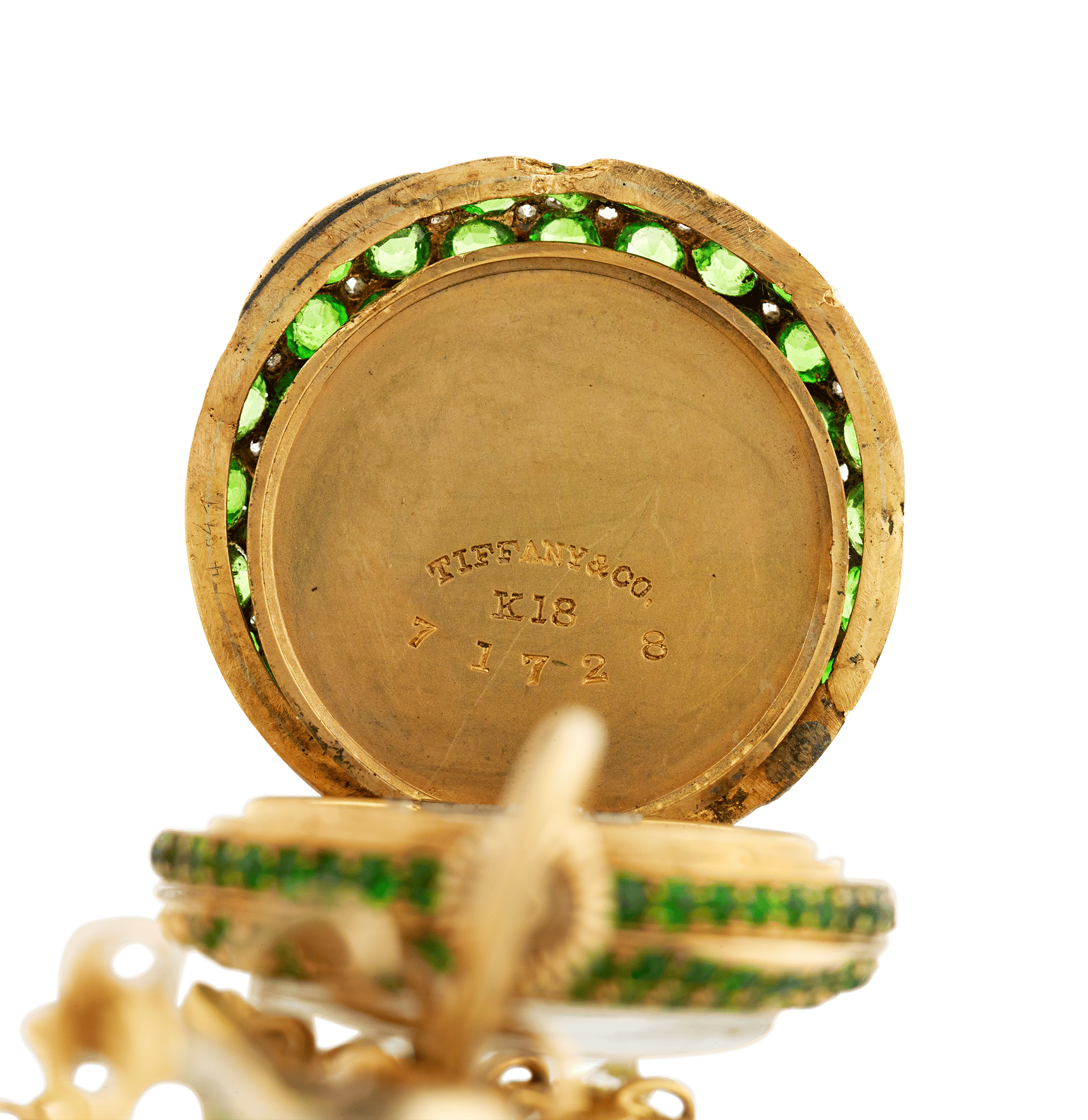 Tiffany & Co. Demantoid Garnet Watch Necklace, 14.25 Carats