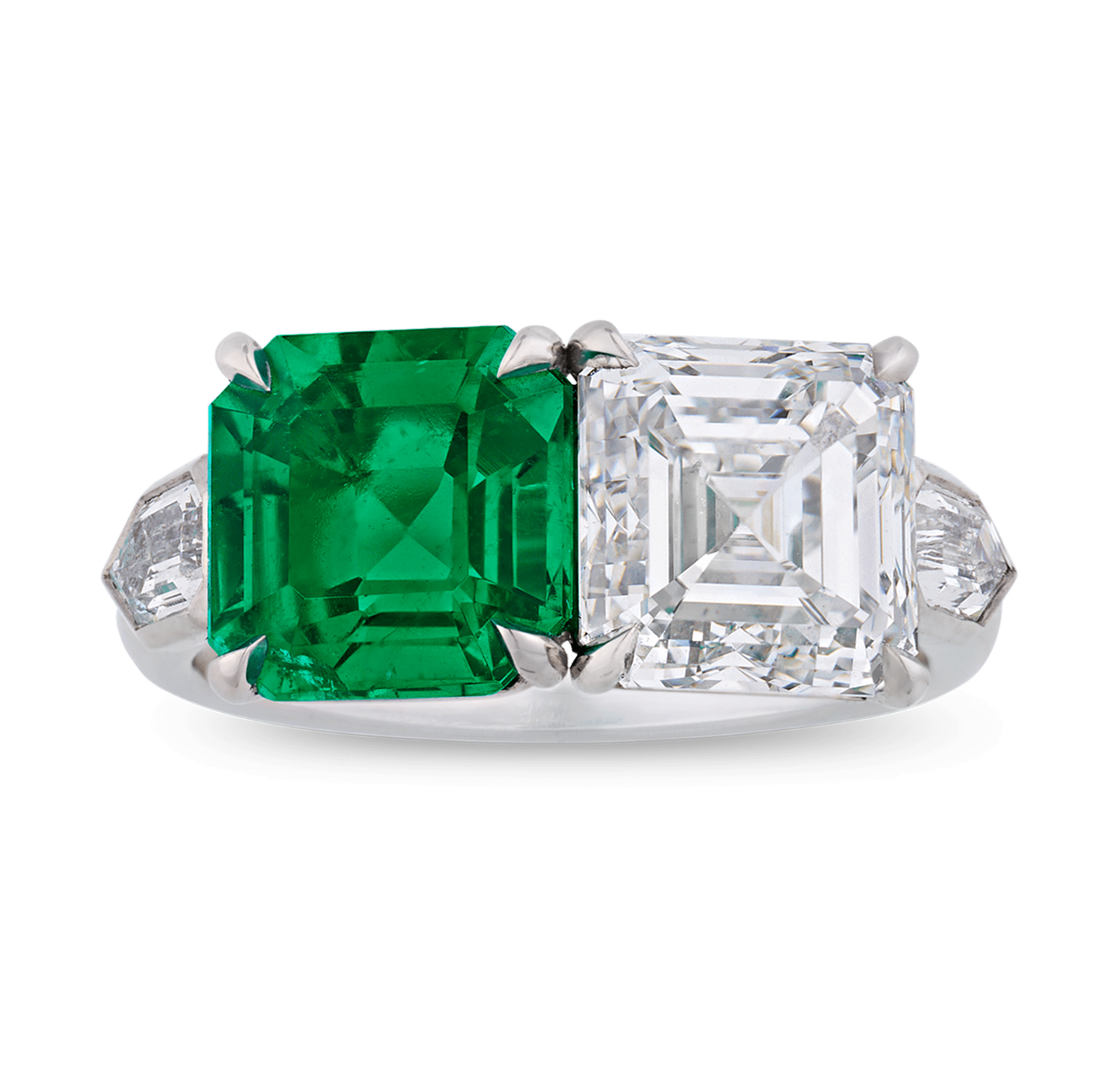 Colombian Emerald and Diamond Ring