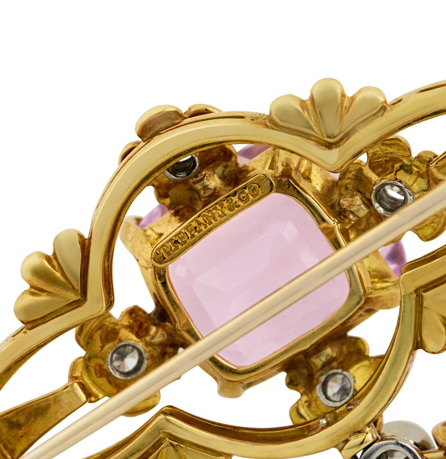 Louis Comfort Tiffany Kunzite Brooch, 17.25 Carats