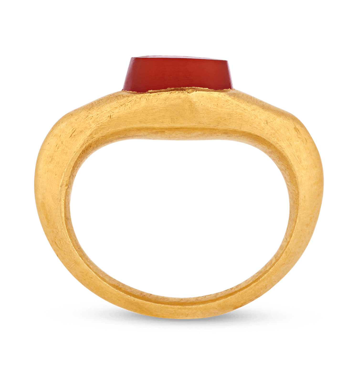 Roman Carnelian Intaglio Ring Featuring Ceres