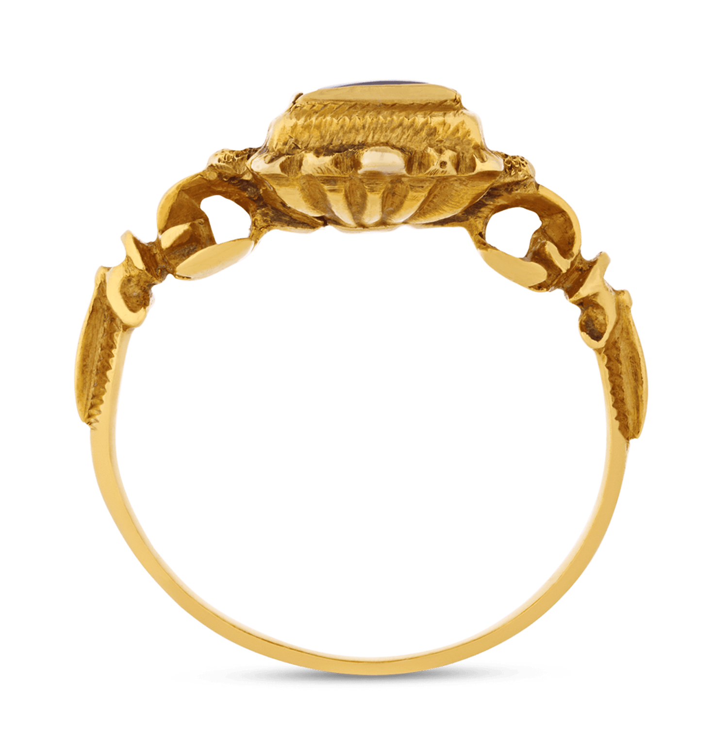 Renaissance Rock Crystal and Gold Ring