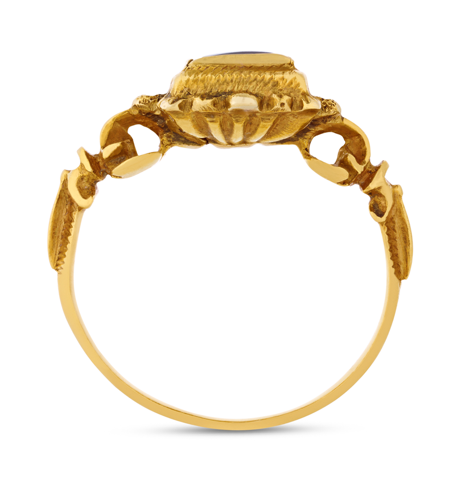 Renaissance Rock Crystal and Gold Ring