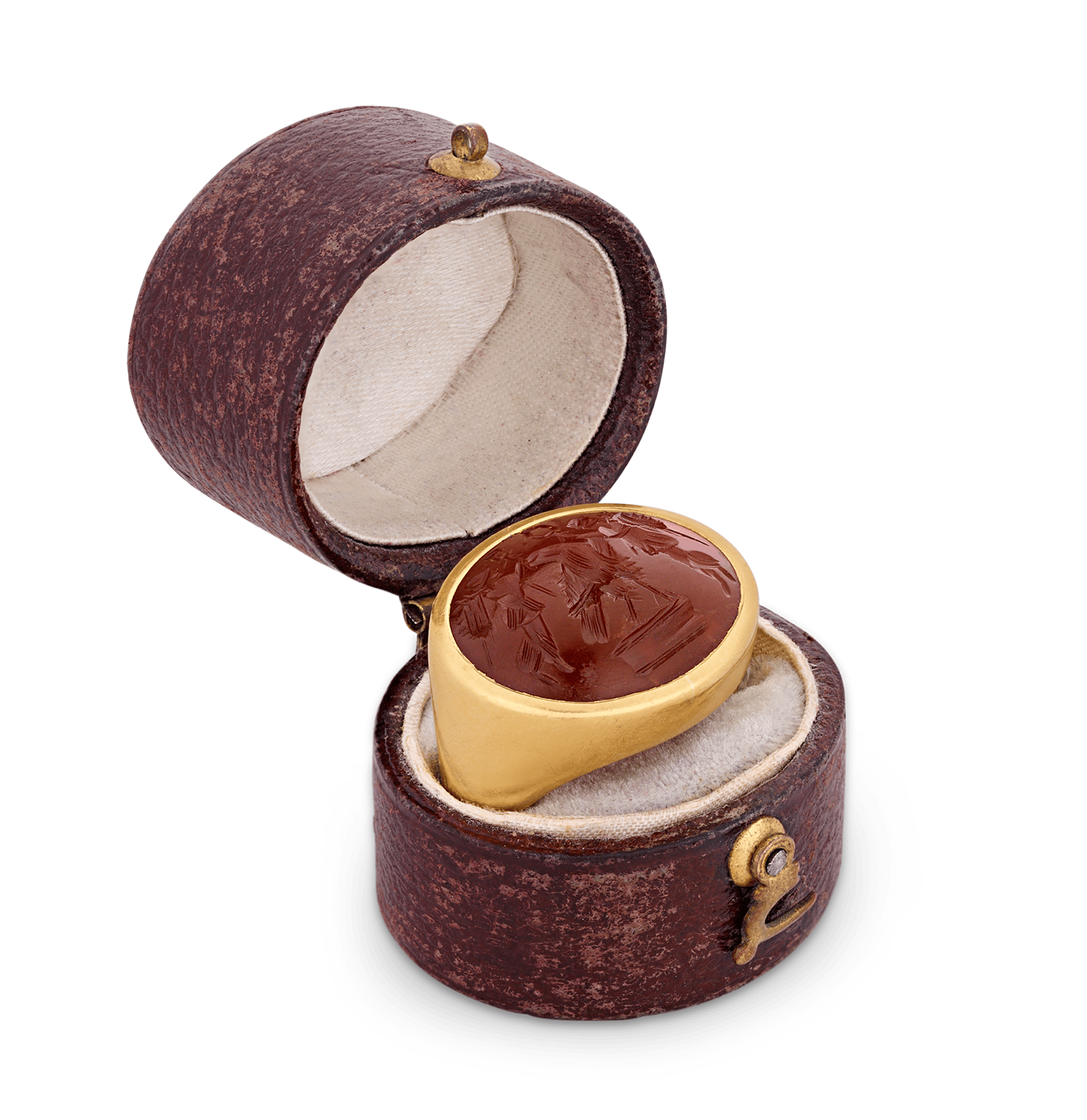 Roman Jupiter and Victoria Carnelian Intaglio Ring | M.S. Rau Roman Jupiter and Victoria Carnelian Intaglio Ring | M.S. Rau
