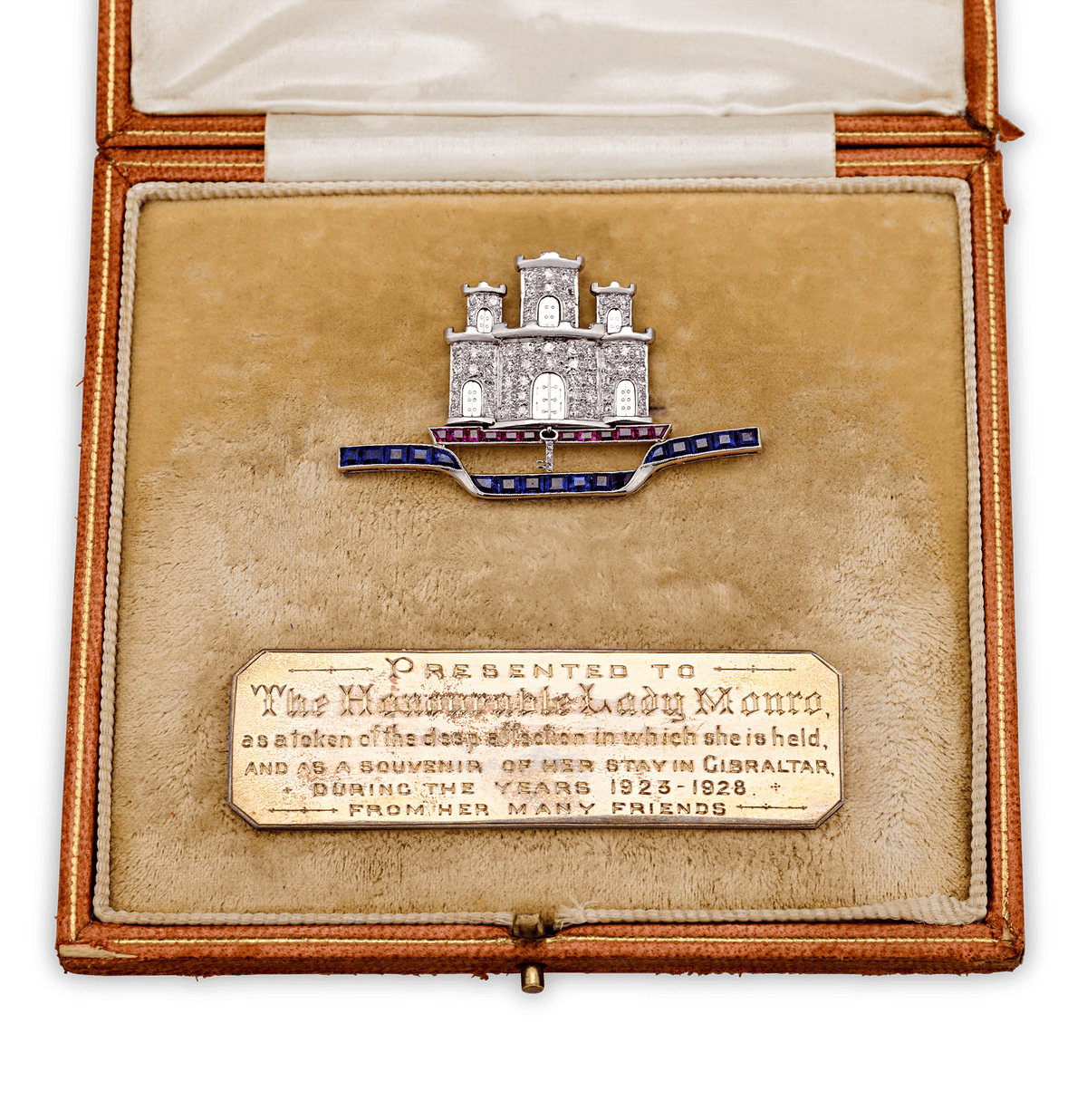 Gibraltar Brooch presented to Lady Mary Monro