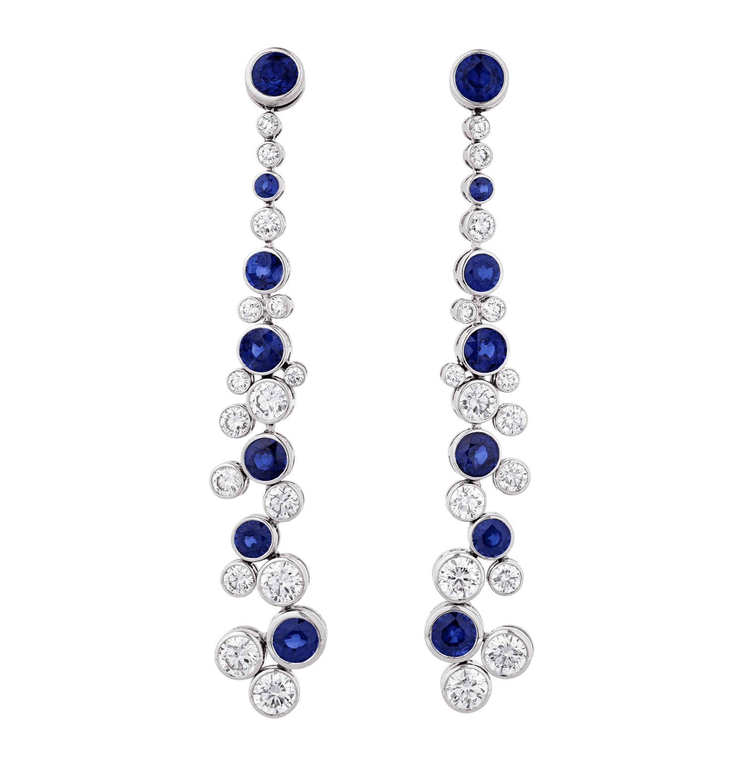 Graff Sapphire and Diamond Earrings