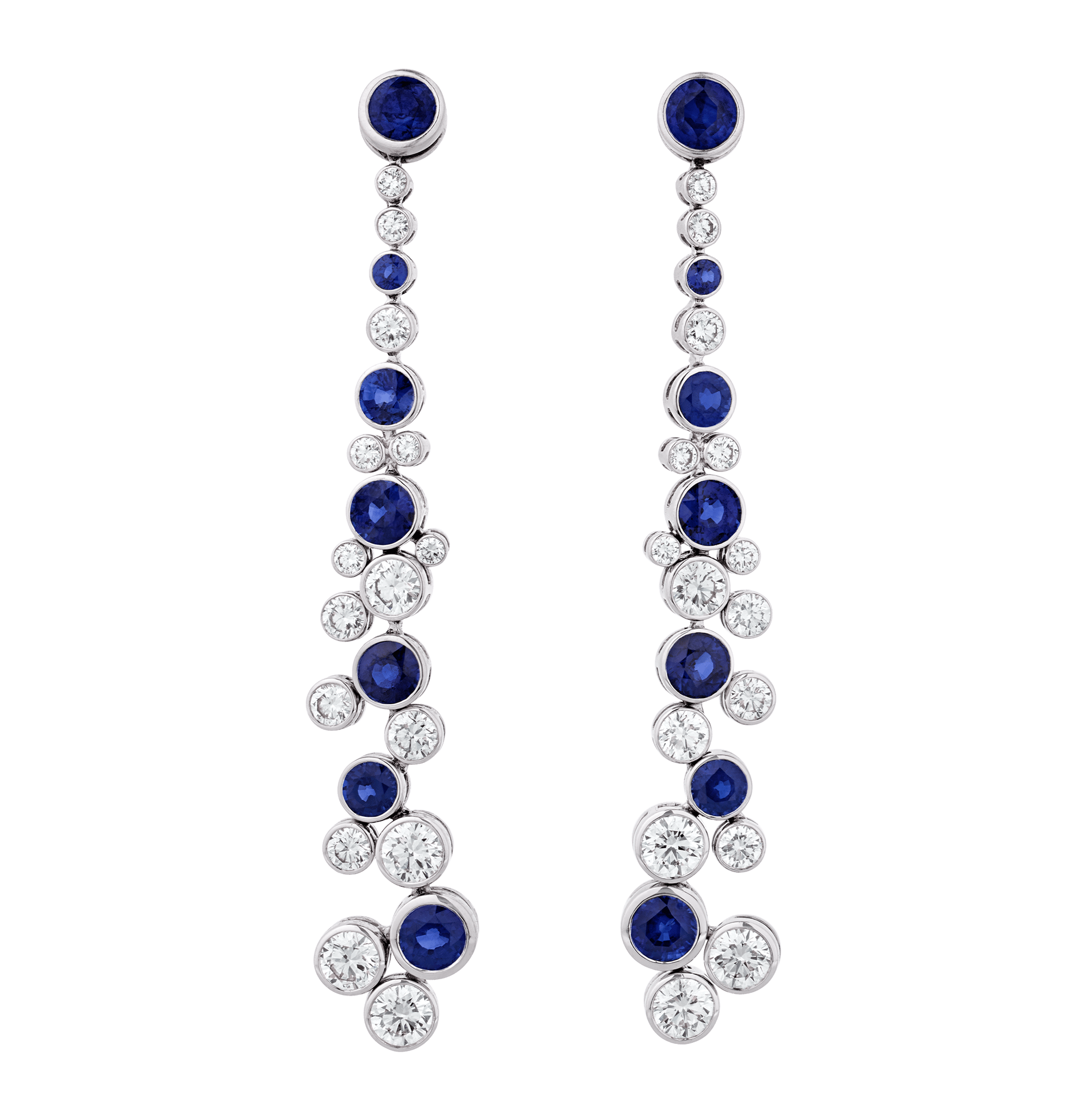 Graff Sapphire and Diamond Earrings