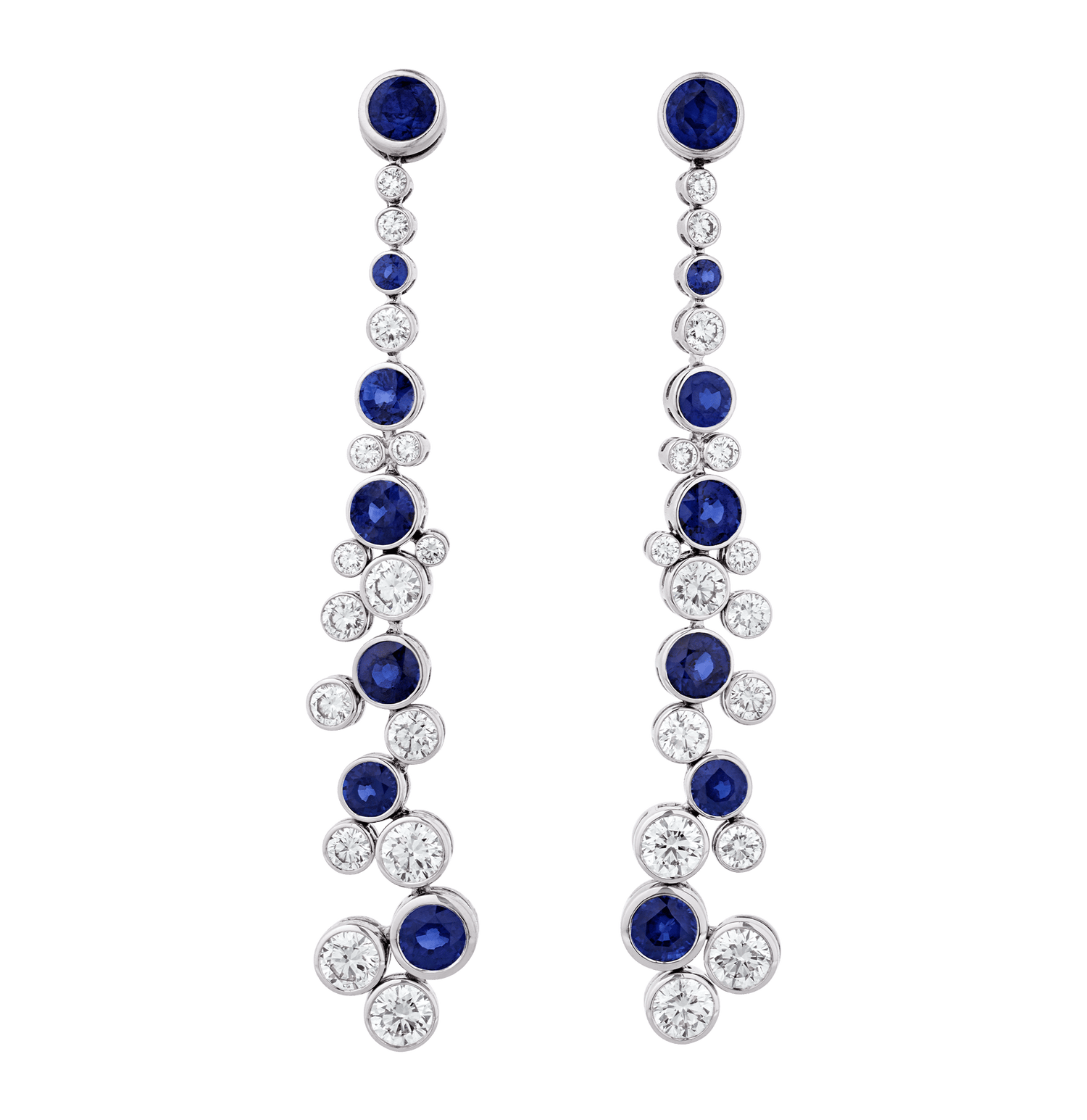 Graff Sapphire and Diamond Earrings