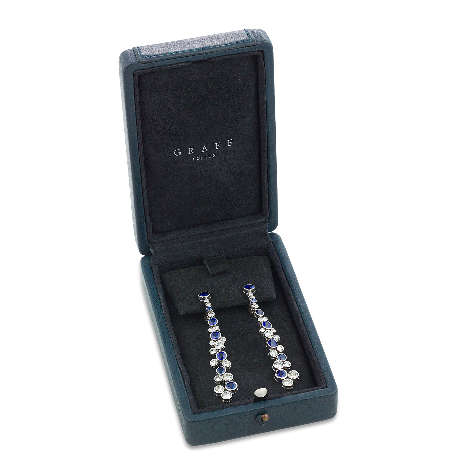 Graff Sapphire and Diamond Earrings