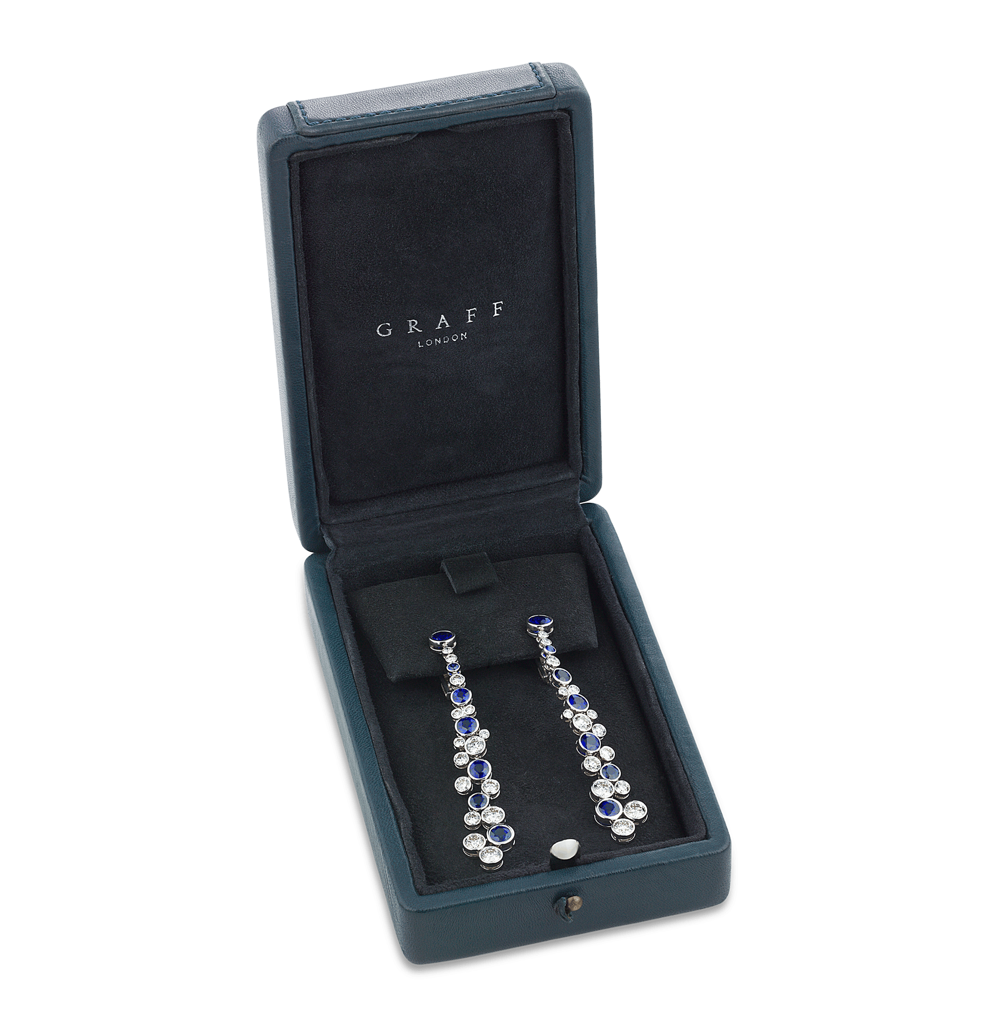 Graff Sapphire and Diamond Earrings
