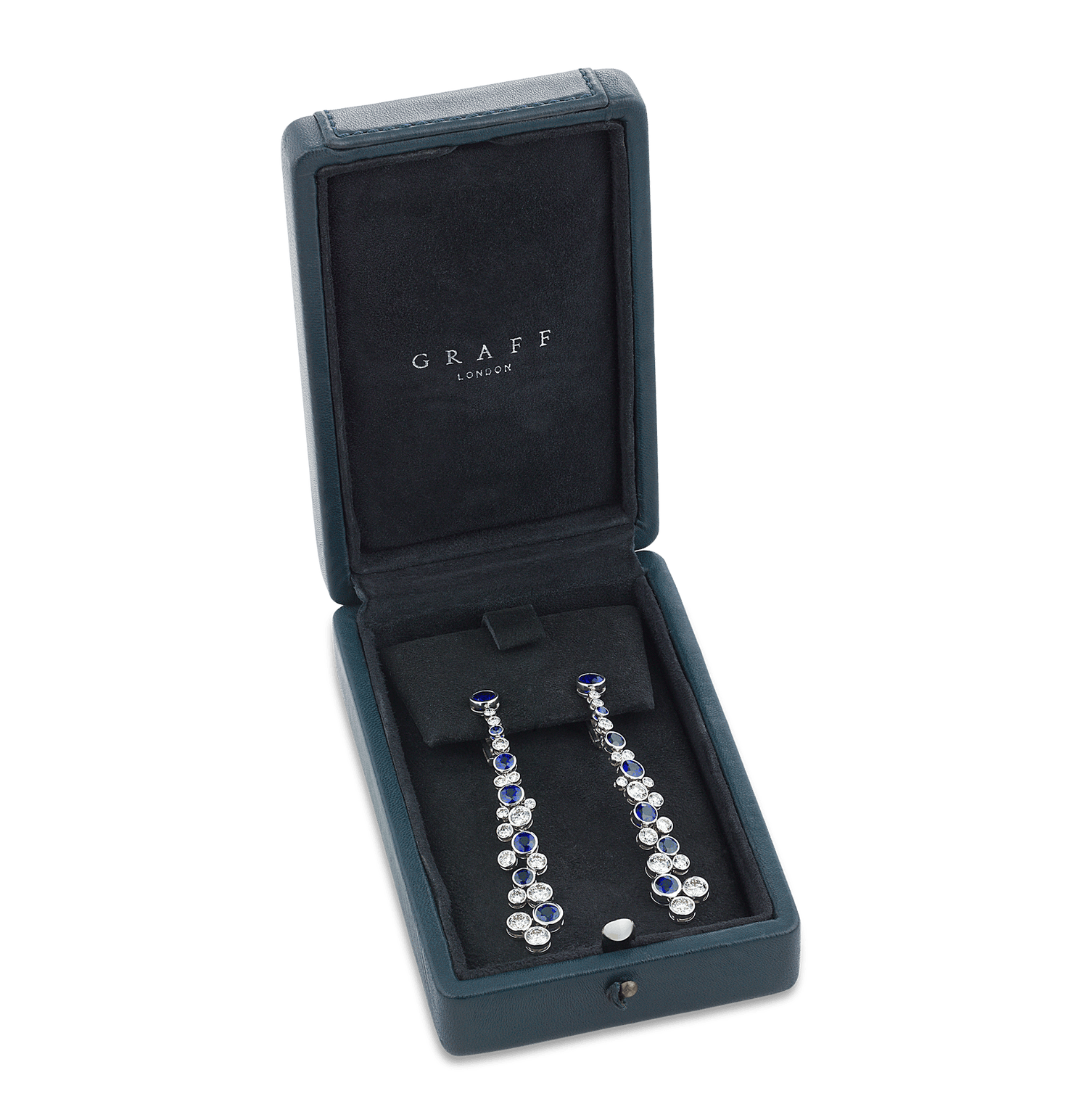 Graff Sapphire and Diamond Earrings