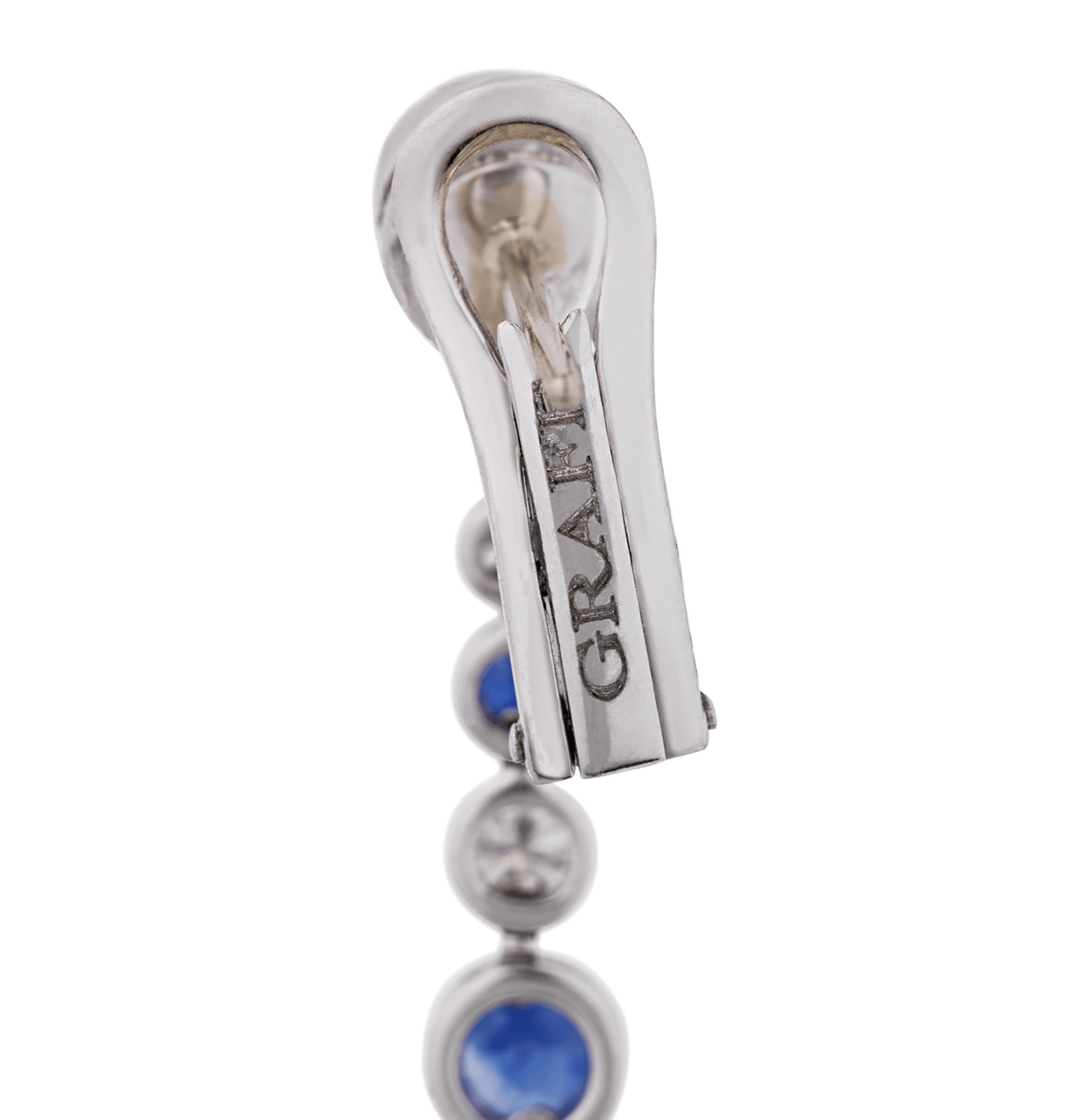 Graff Sapphire and Diamond Earrings